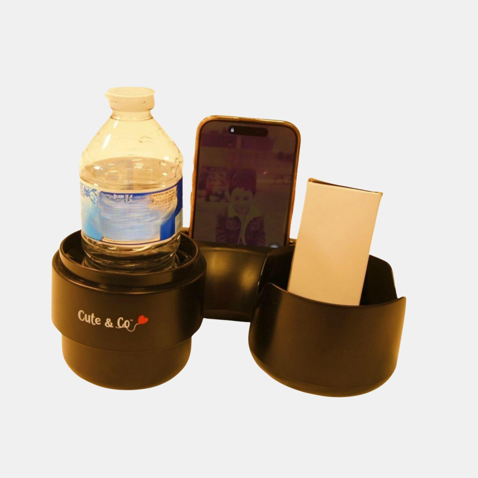 Zwart - Cute and Co - & Co Baby Pram/Pushchair Snack Tray Cup and Phone Holder - 6