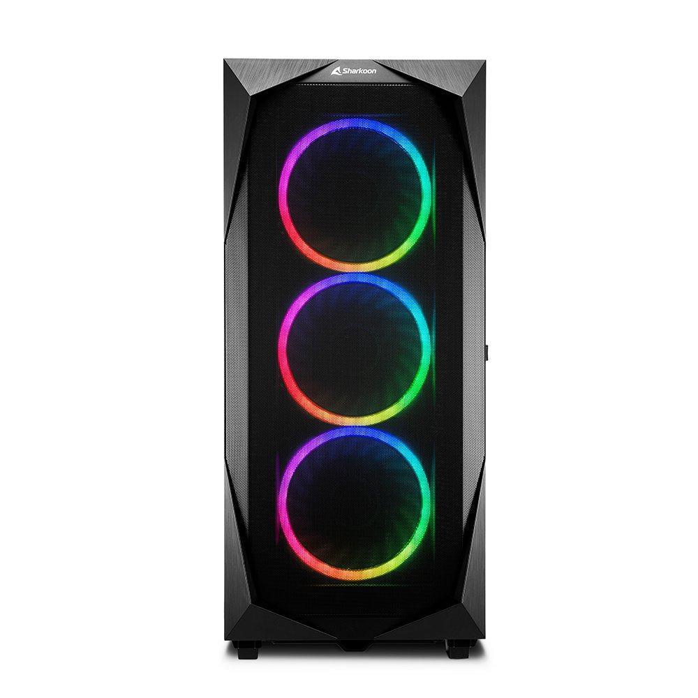 Black - Sharkoon - REV300 Black ATX Case - 2