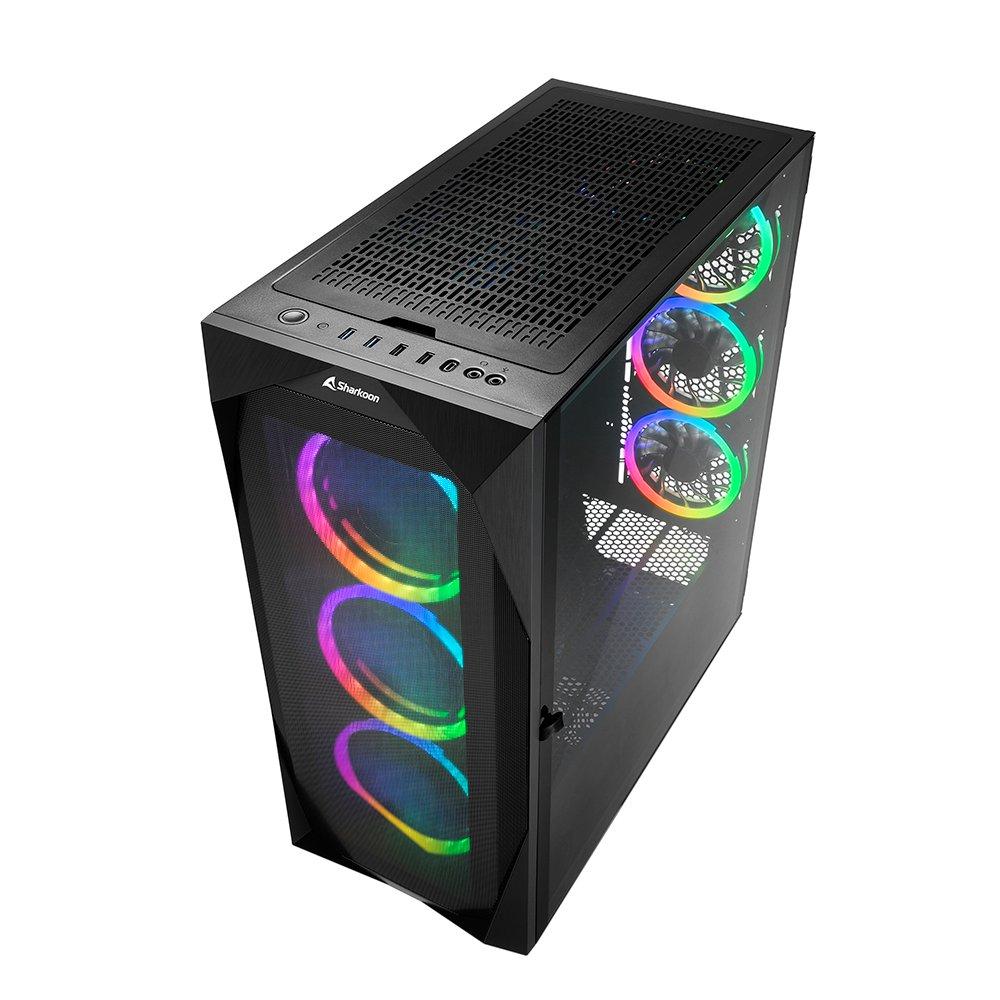 Black - Sharkoon - REV300 Black ATX Case - 3