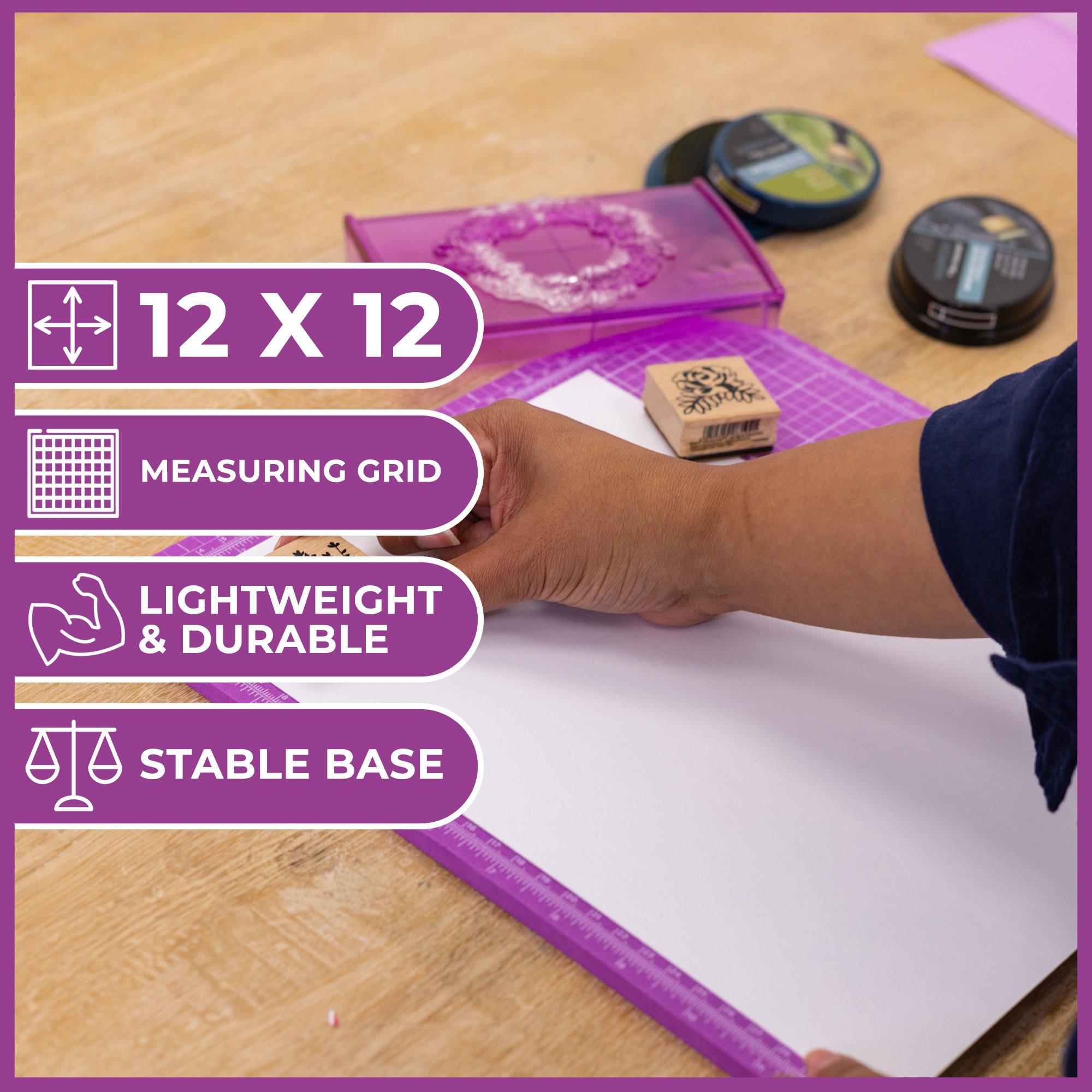 Purple - Crafters Companion - Professional Stamping Mat - 2