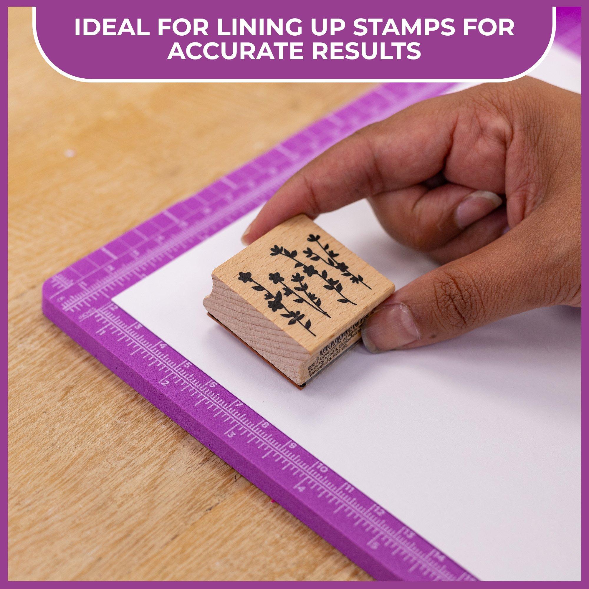 Purple - Crafters Companion - Professional Stamping Mat - 3