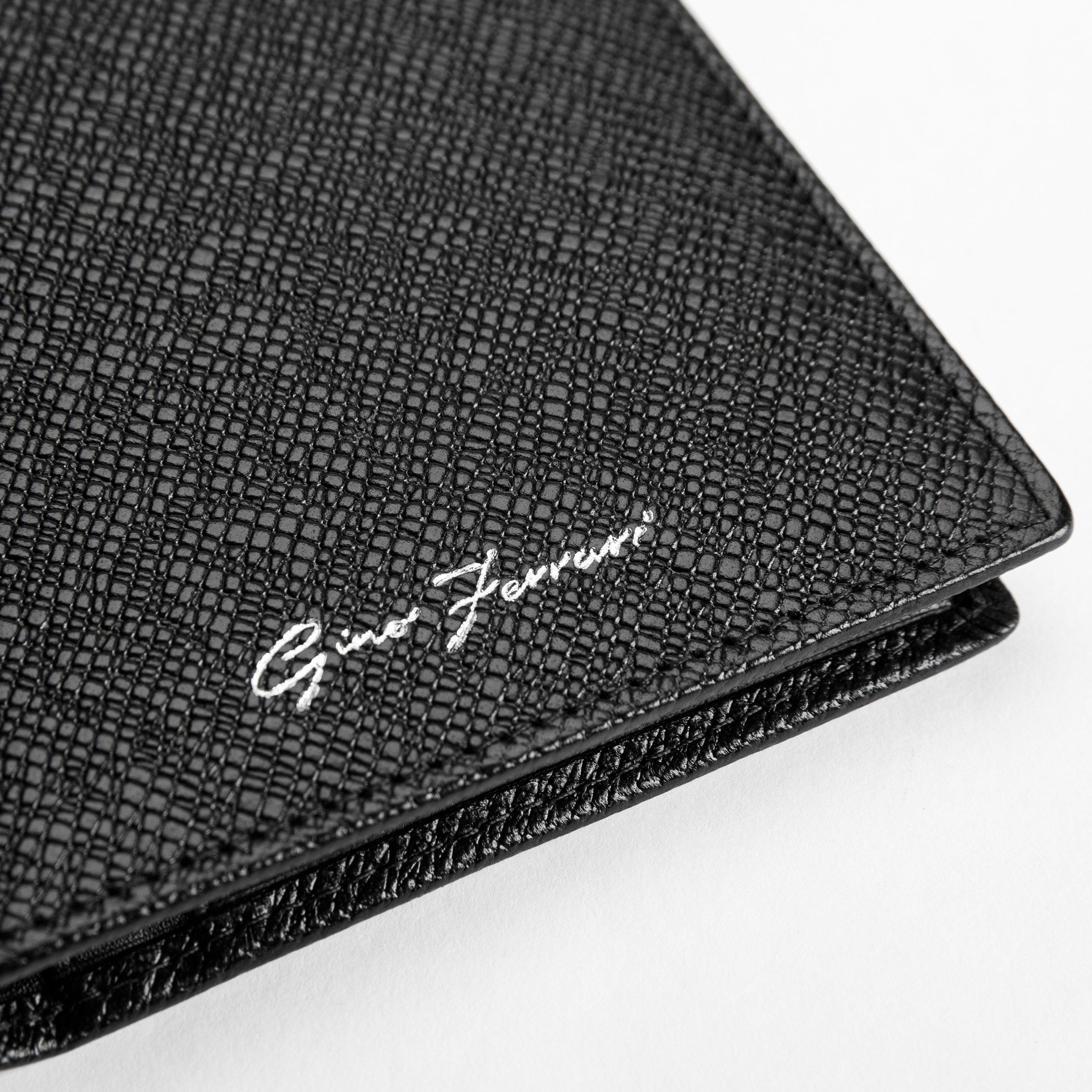 Black Gfw012-01 - Gino Ferrari - Leather Passport Travel Wallet RFID Protection - 3