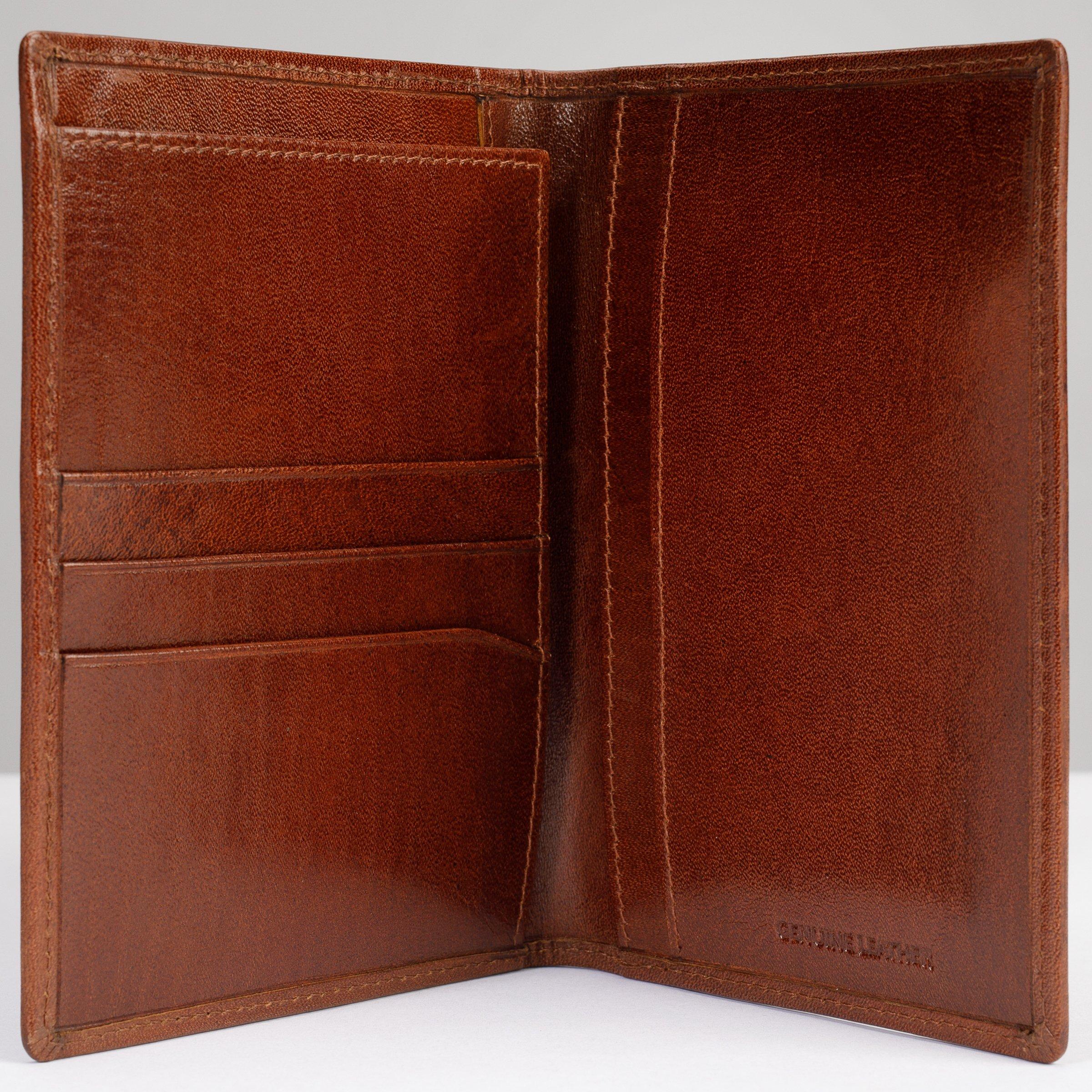 Cognac Gfw022-2 - Gino Ferrari - Leather Passport Travel Wallet RFID Protection - 3
