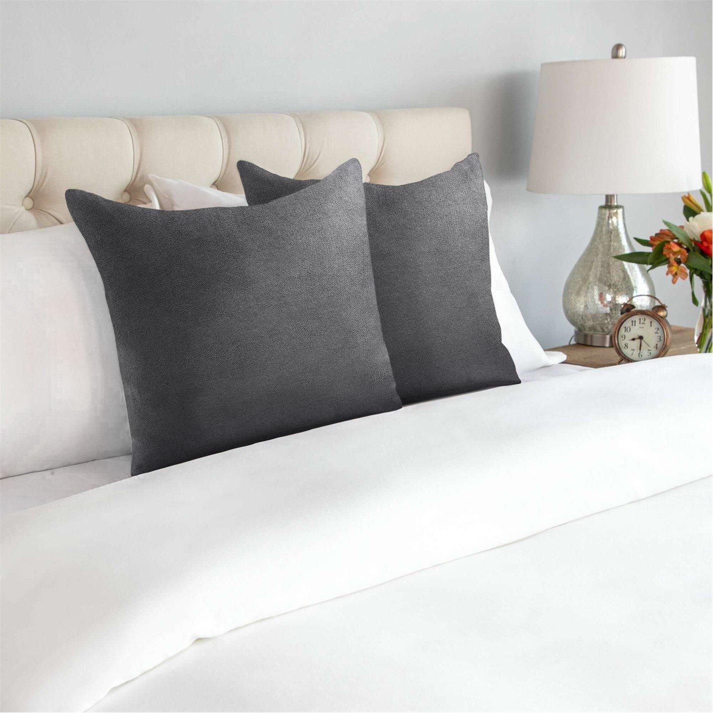 Pair of Velvet Chenille Cushions