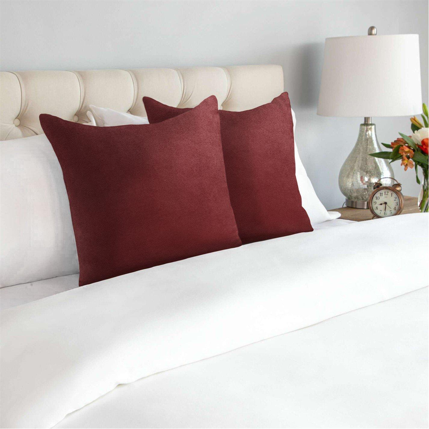 Pair of Velvet Chenille Cushions