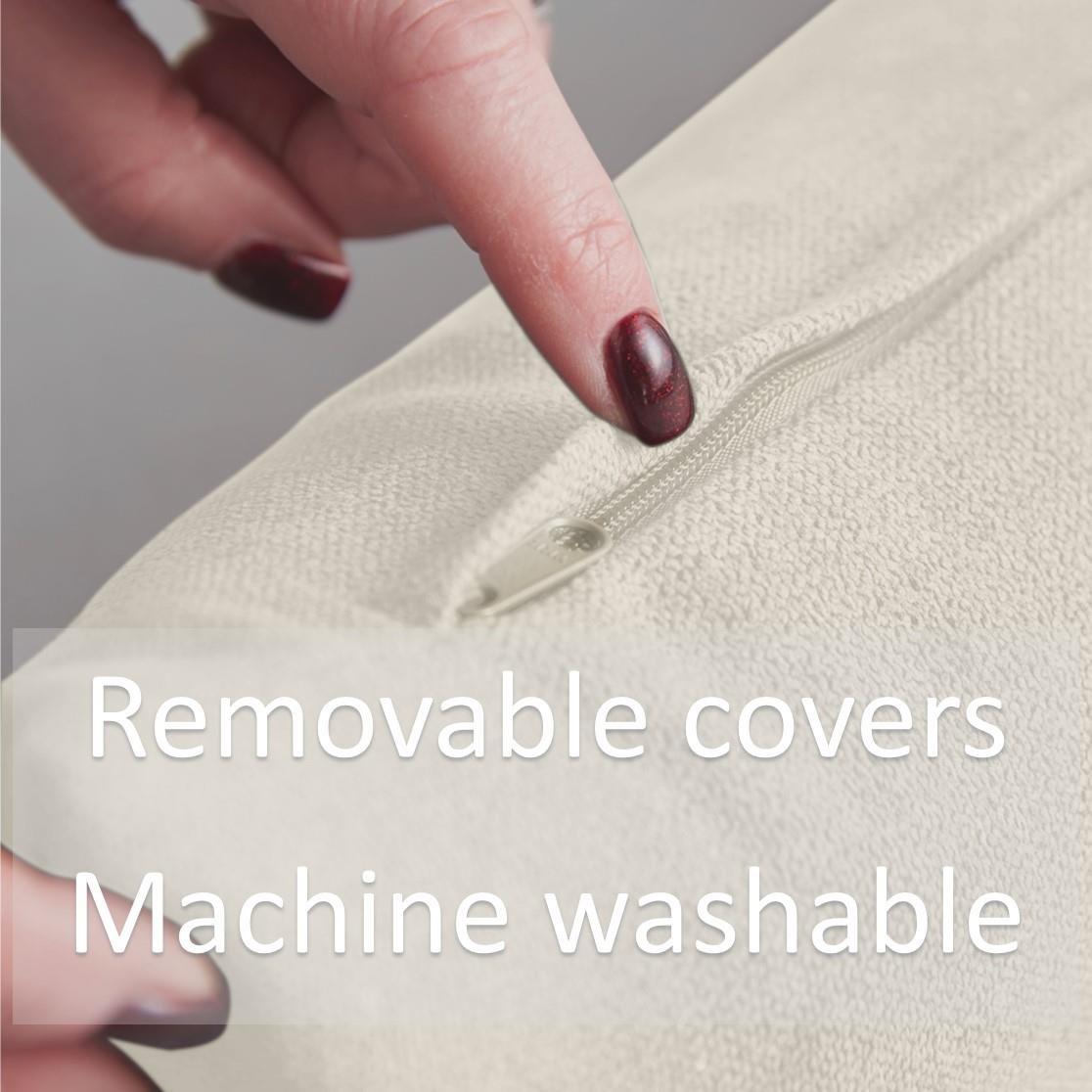 Cream - Alan Symonds - Pair of Velvet Chenille Cushions - 4