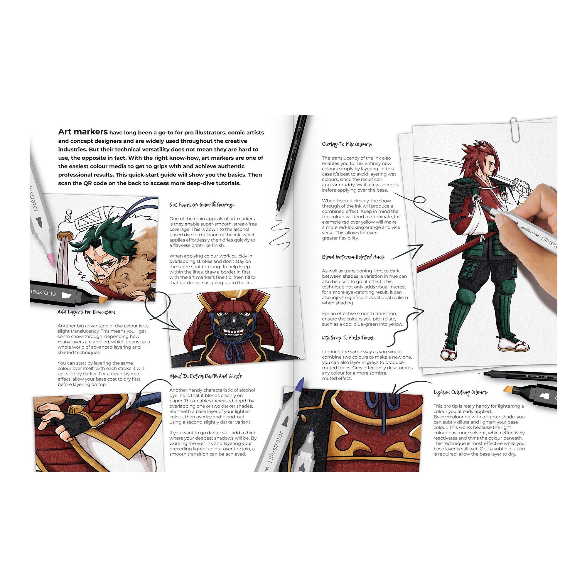 Multi - Crafters Companion - Spectrum Noir Pro Colour Art Kit Way of the Samuri - 4