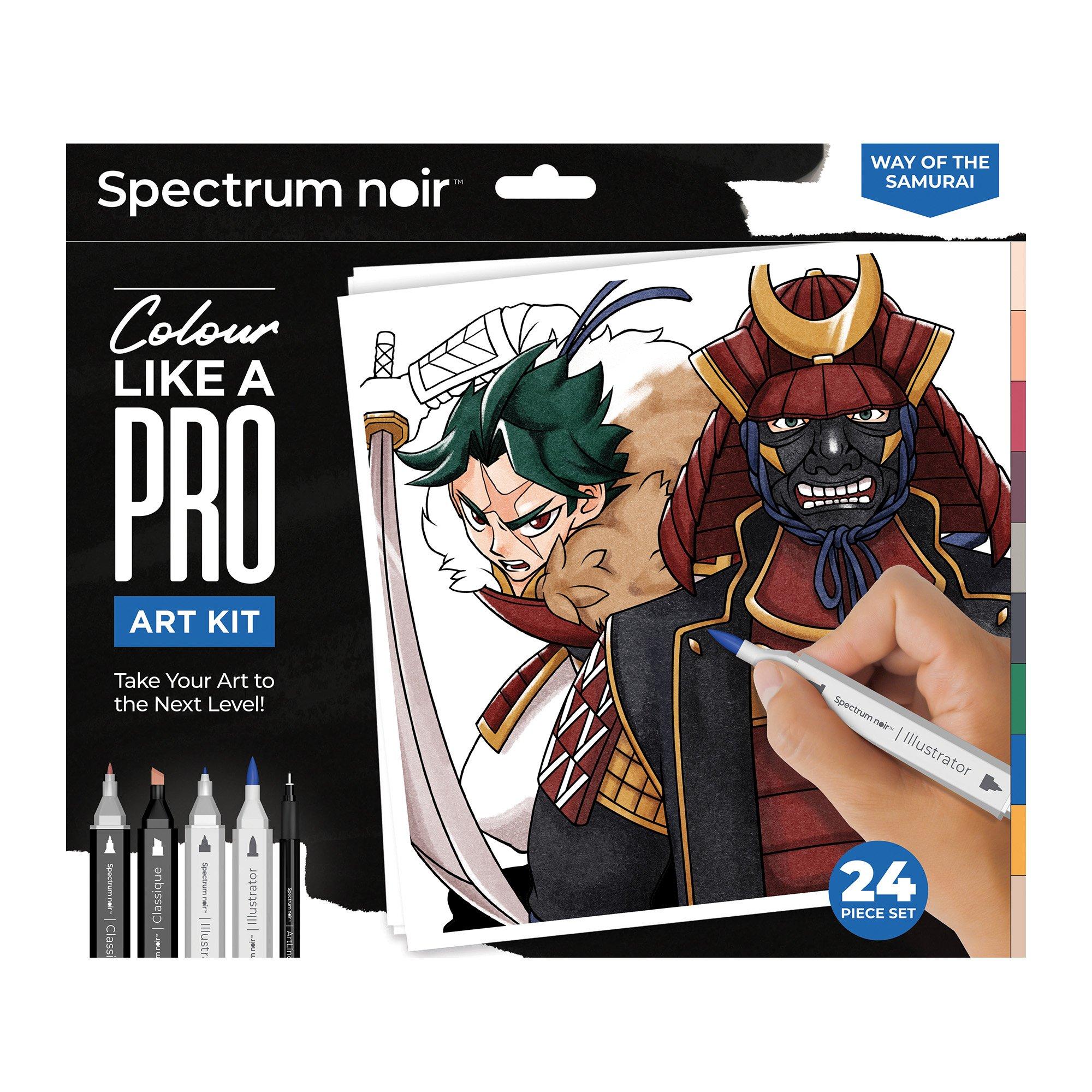 Multi - Crafters Companion - Spectrum Noir Pro Colour Art Kit Way of the Samuri - 9