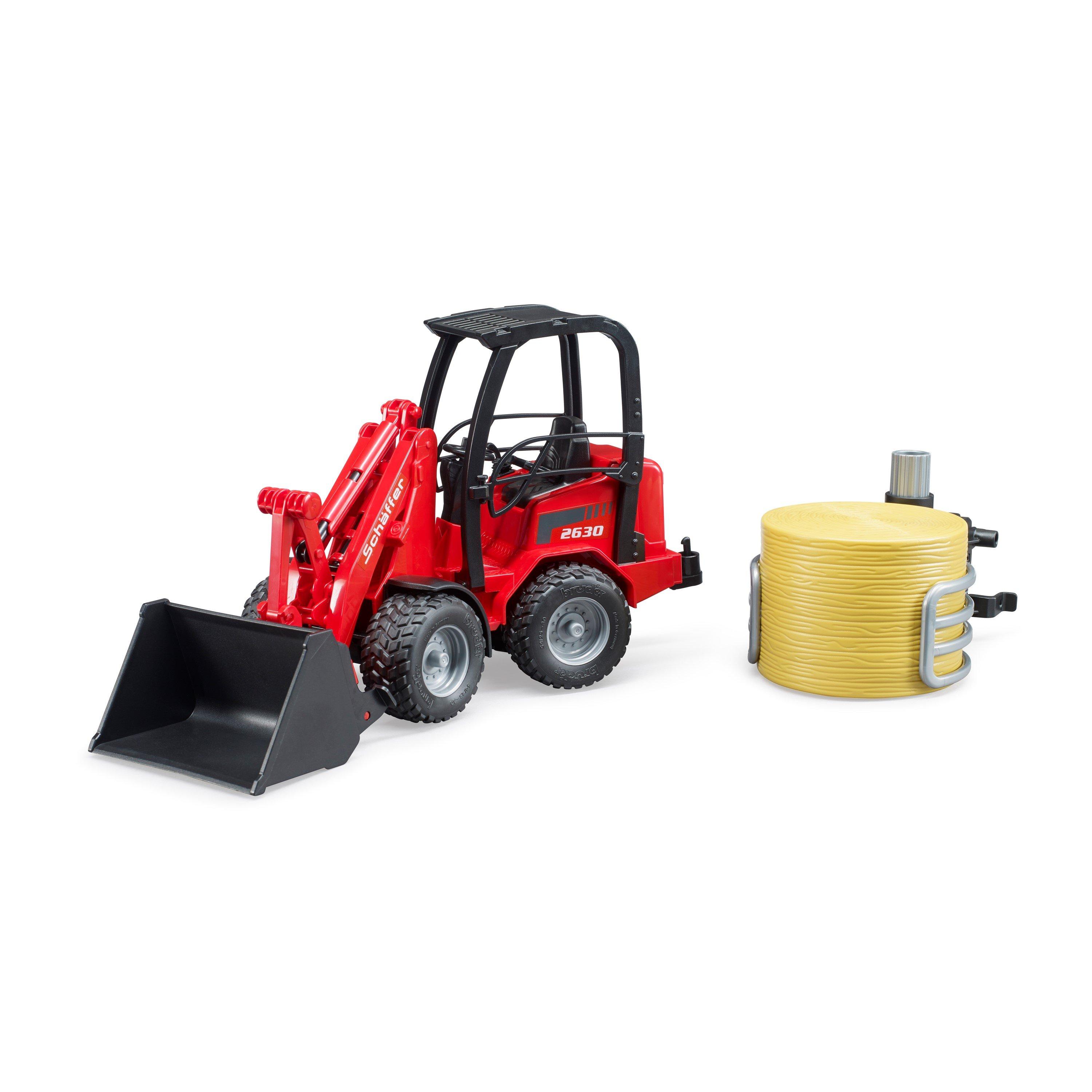 Multi - Bruder - Bruder 1:16 Sch¿ffer Compact loader 2630 with bale - 4