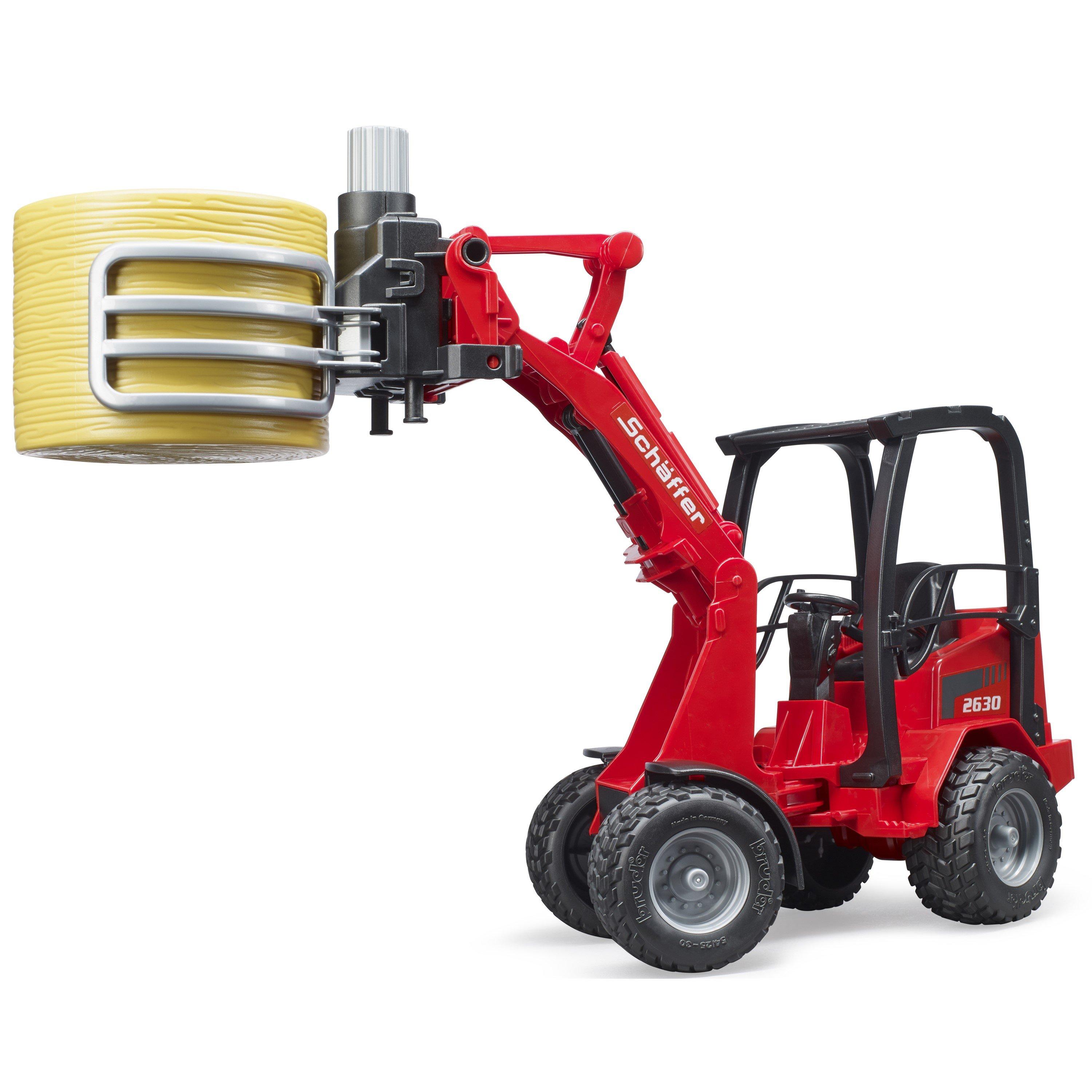 Multi - Bruder - Bruder 1:16 Sch¿ffer Compact loader 2630 with bale - 8