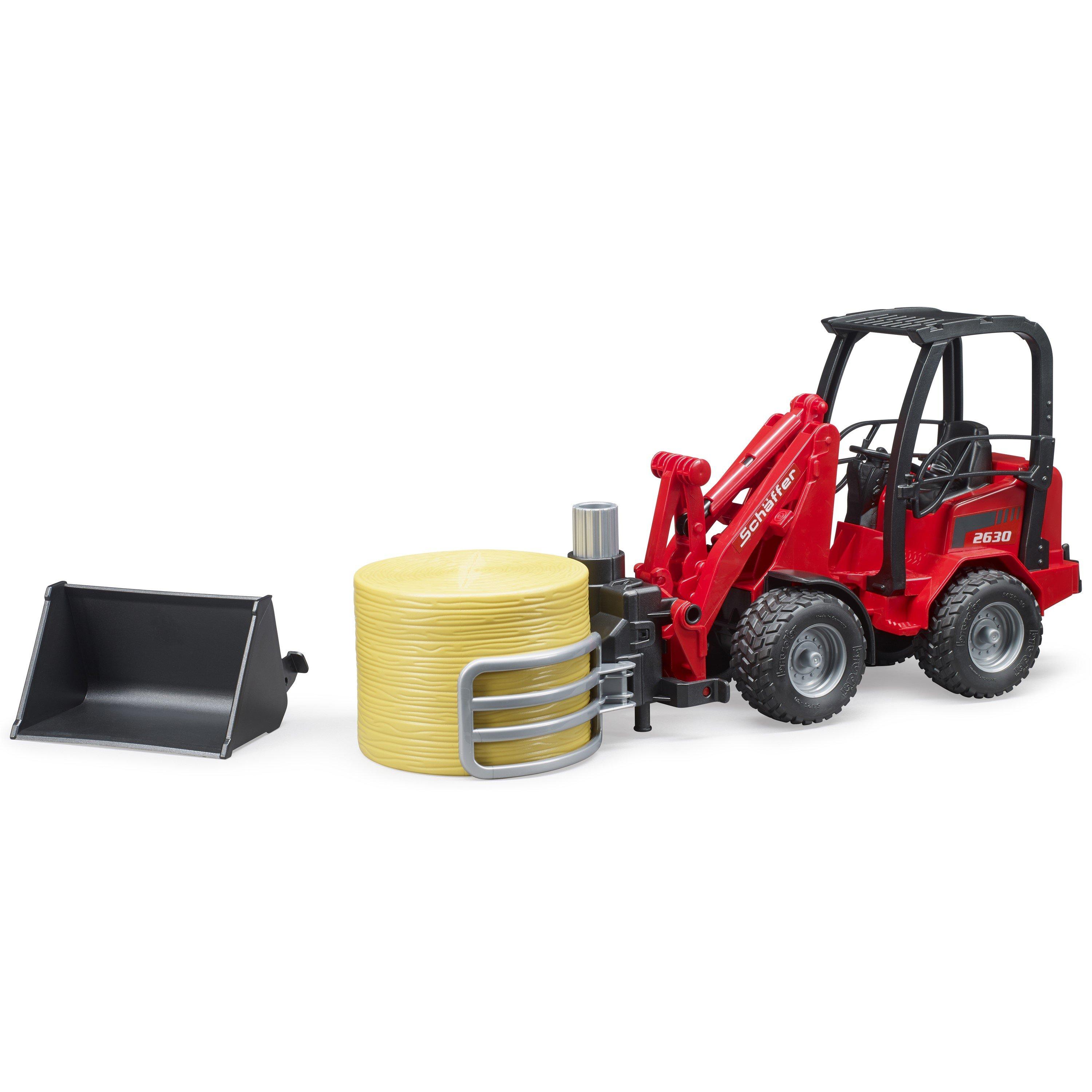 Multi - Bruder - Bruder 1:16 Sch¿ffer Compact loader 2630 with bale - 10