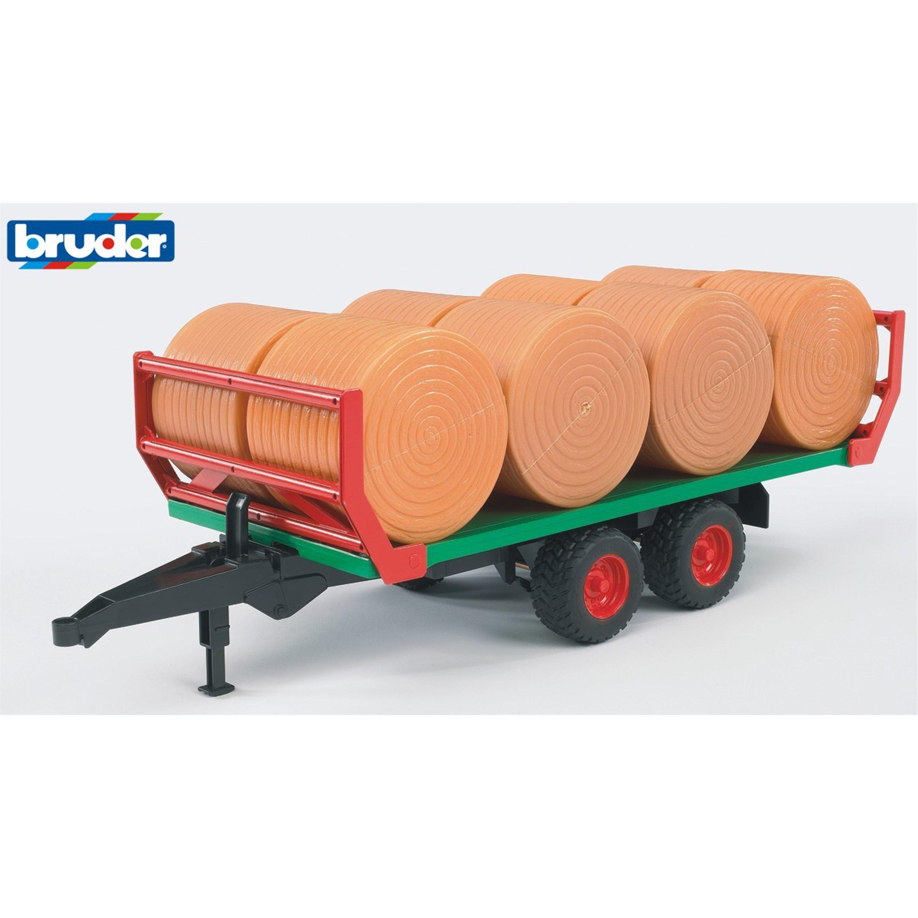 Multi - Bruder - Bruder 1:16 Bale transport trailer with 8 round ba - 1