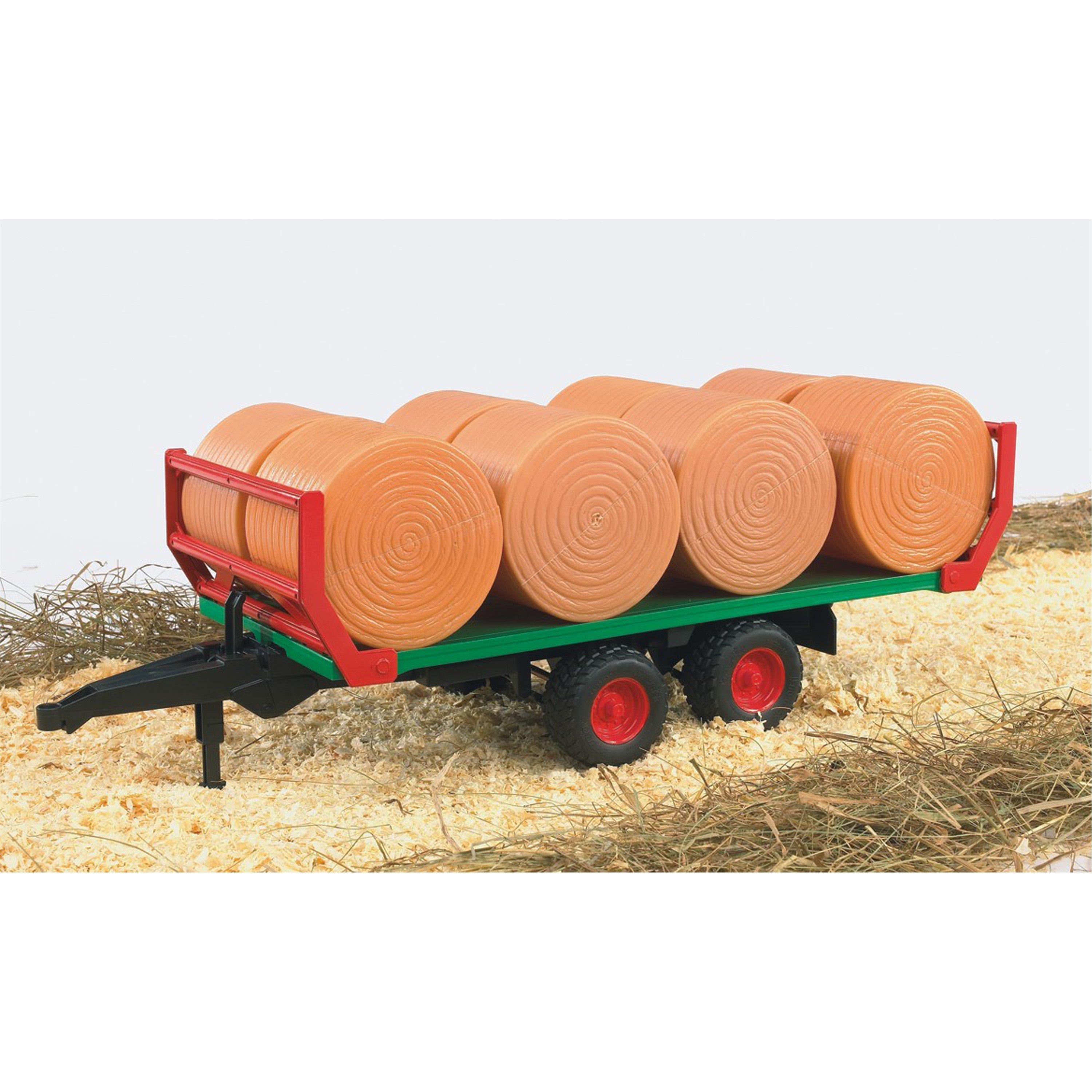 Multi - Bruder - Bale transport trailer with 8 round bales - 2