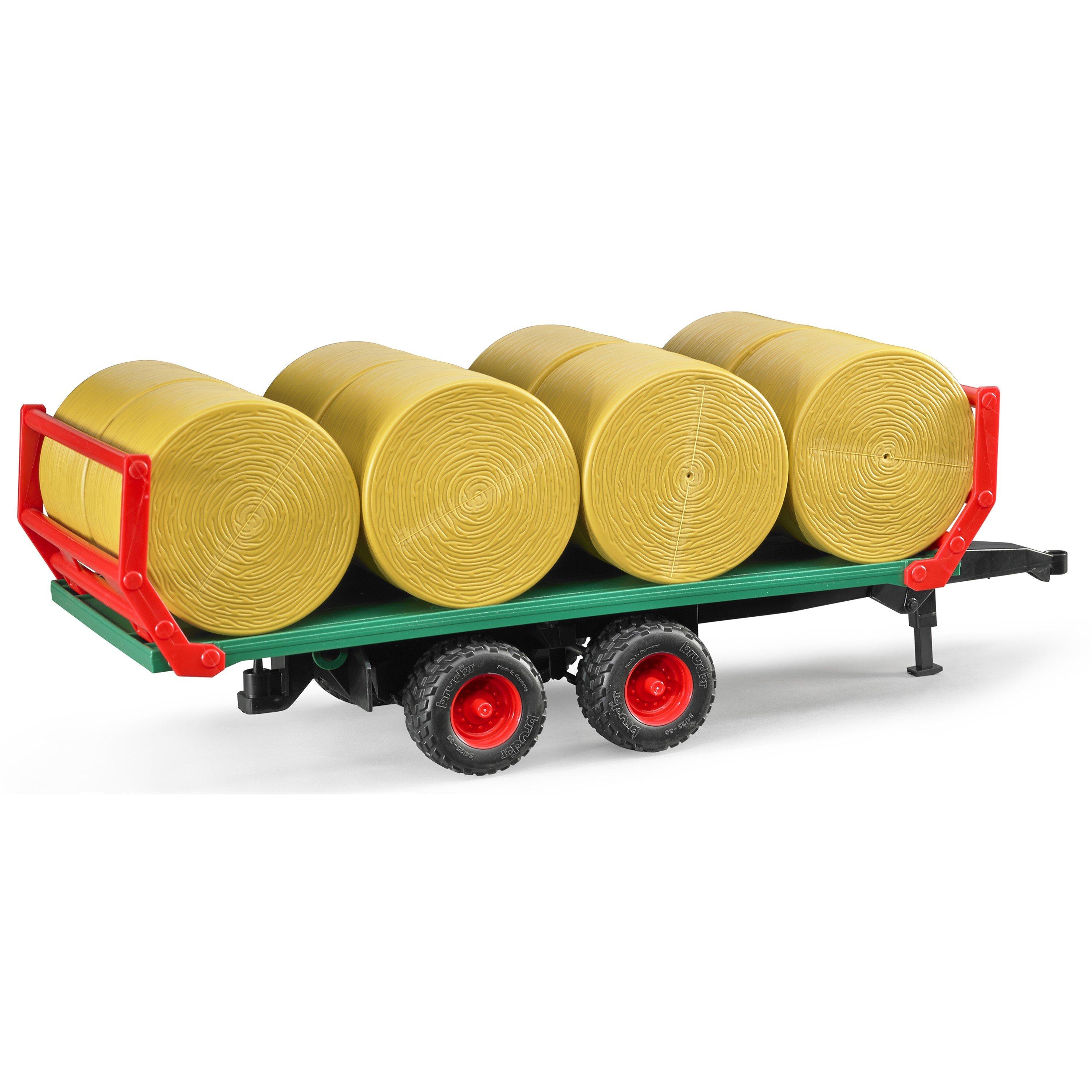 Multi - Bruder - Bale transport trailer with 8 round bales - 4