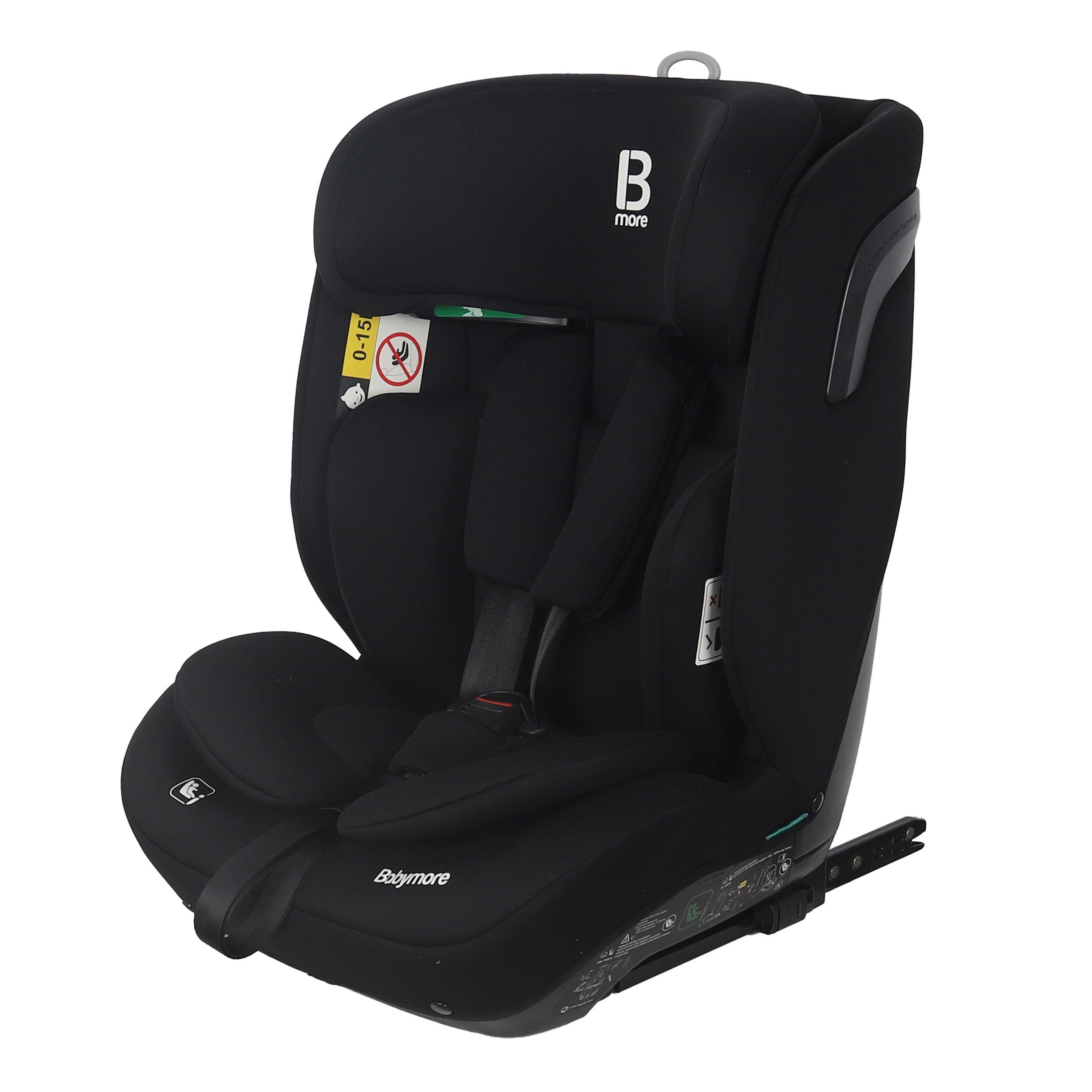 Black - Babymore - Hazel Car Seat i-Size 76-150cm Black - 1