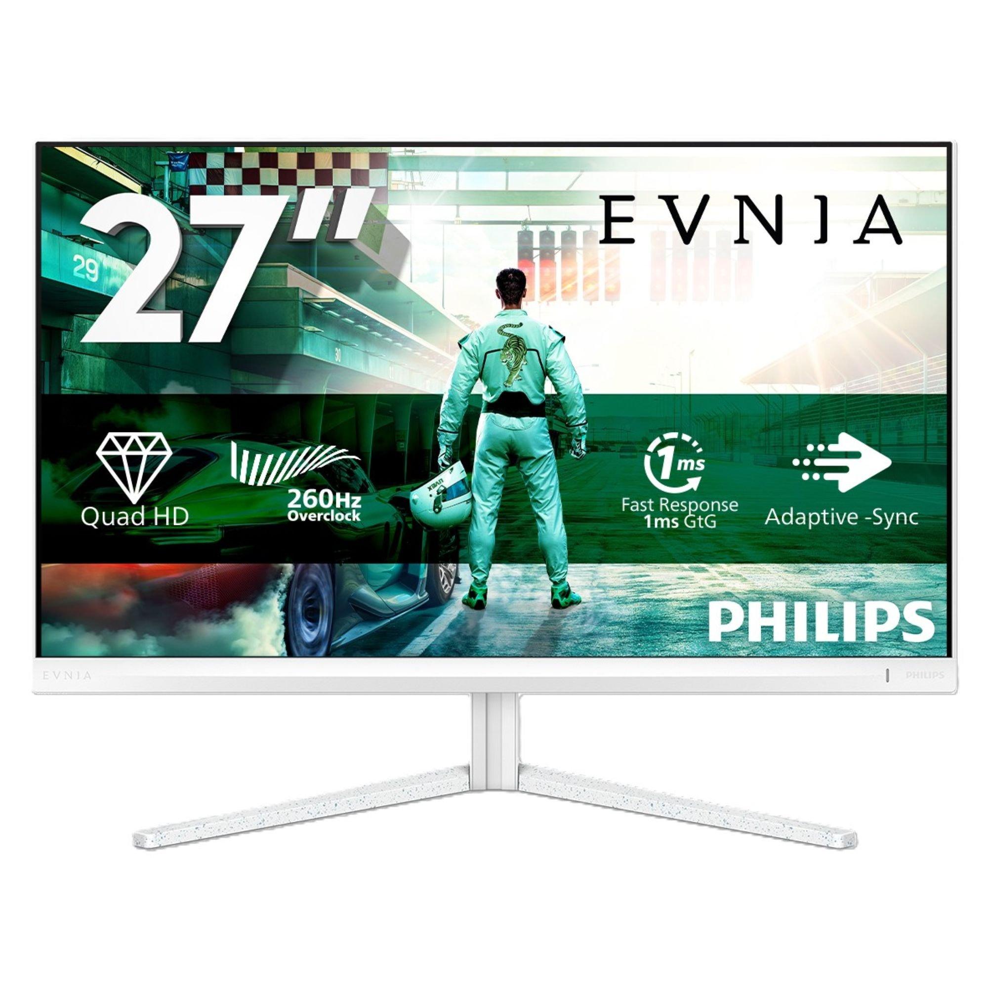 Black - Philips - Philips Evnia 27M2N3501PA 27 Inch Fast IPS QHD 240Hz (260Hz OC) Height adjust Gaming monitor - 1