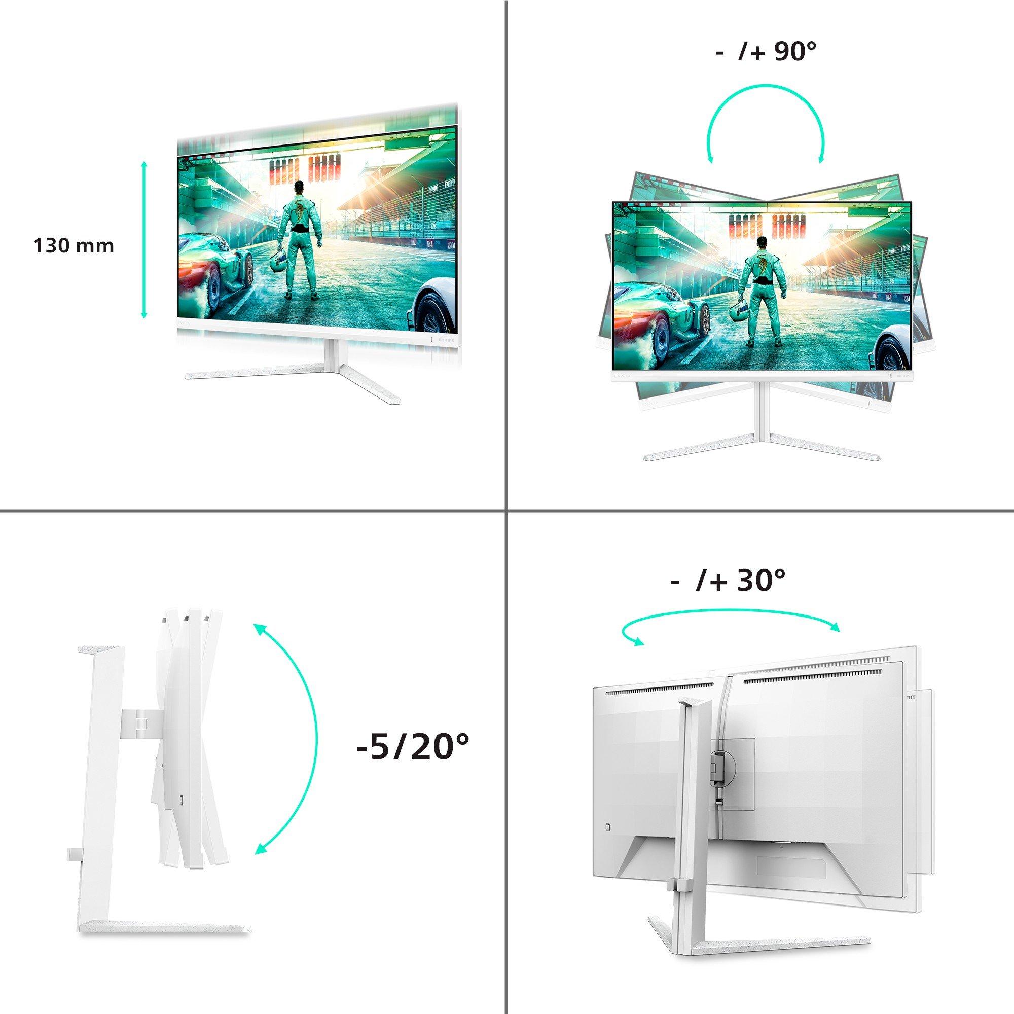 Black - Philips - Philips Evnia 27M2N3501PA 27 Inch Fast IPS QHD 240Hz (260Hz OC) Height adjust Gaming monitor - 10