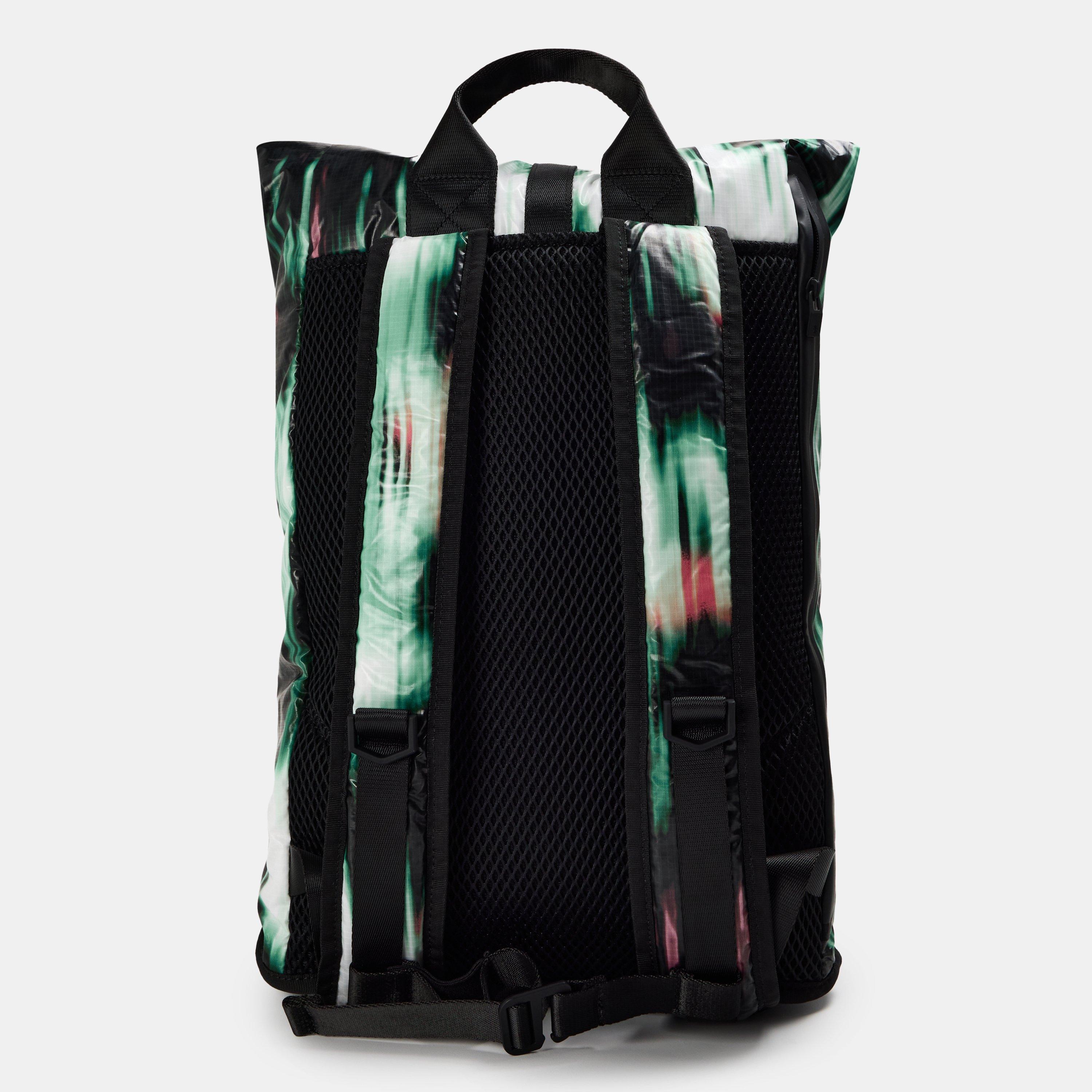 Black 01 - Rains - Rains Sibu Rolltop Rucksack - 2