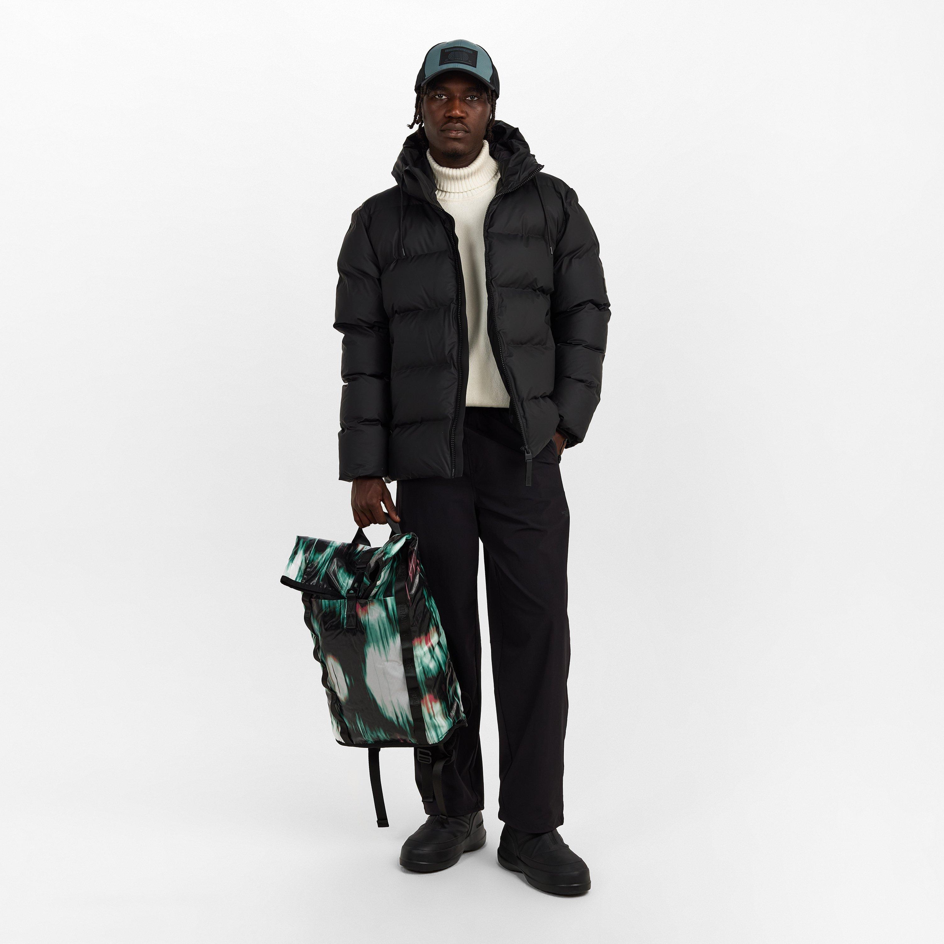 Black 01 - Rains - Rains Sibu Rolltop Rucksack - 6