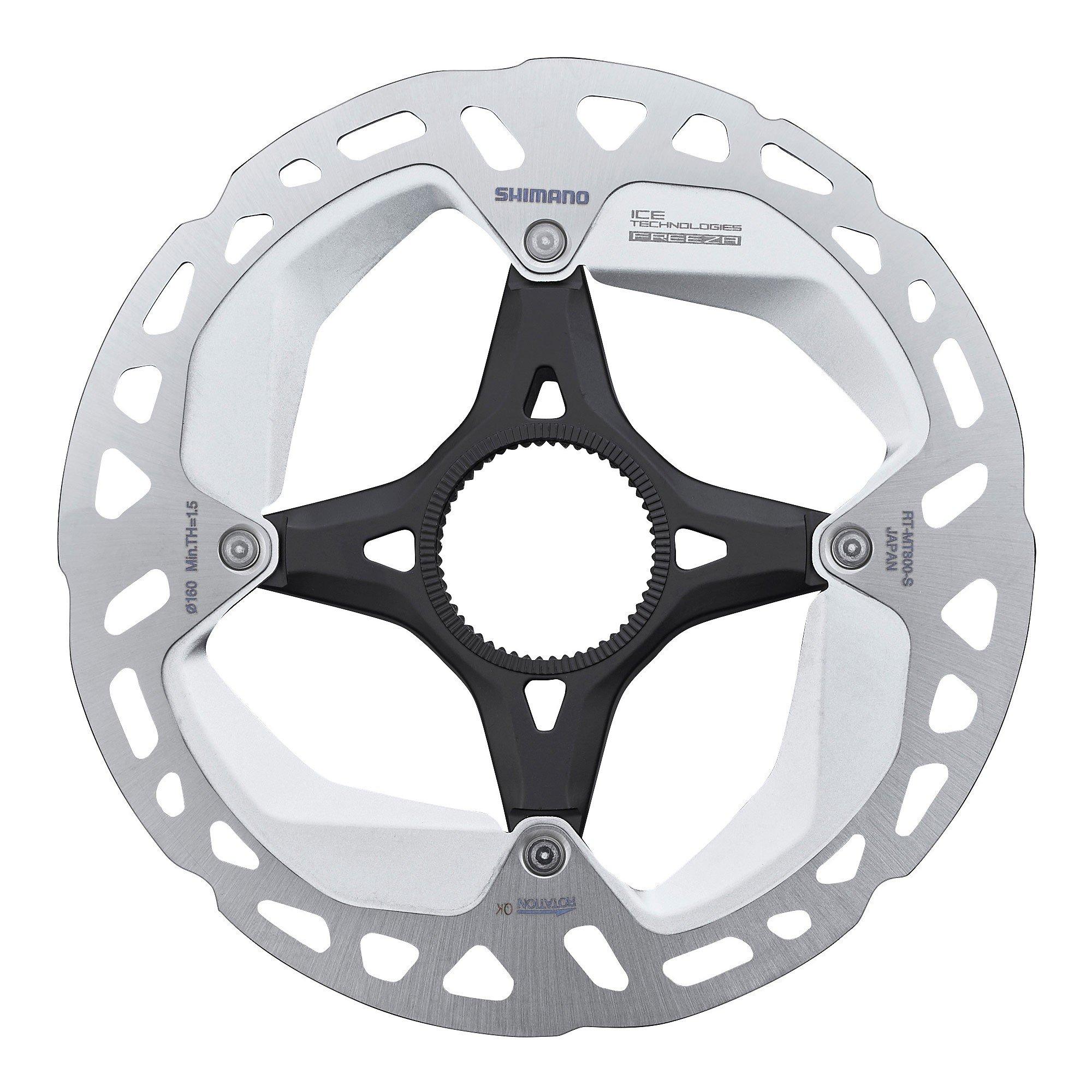 Silver - Shimano - RT-MT800 Disc Brake Rotor Ice Tech 180 mm
