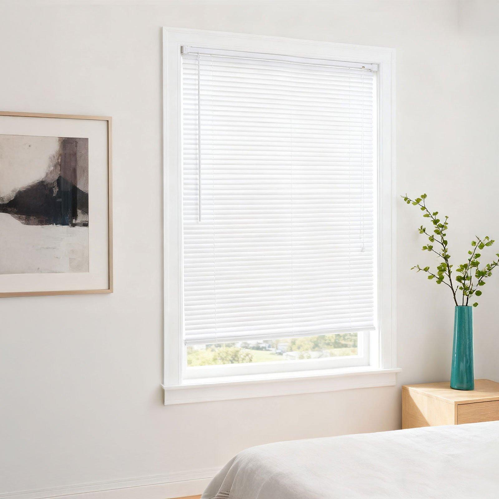White - LIFE IDEAS - 2pcs PVC Venetian Blinds - 11
