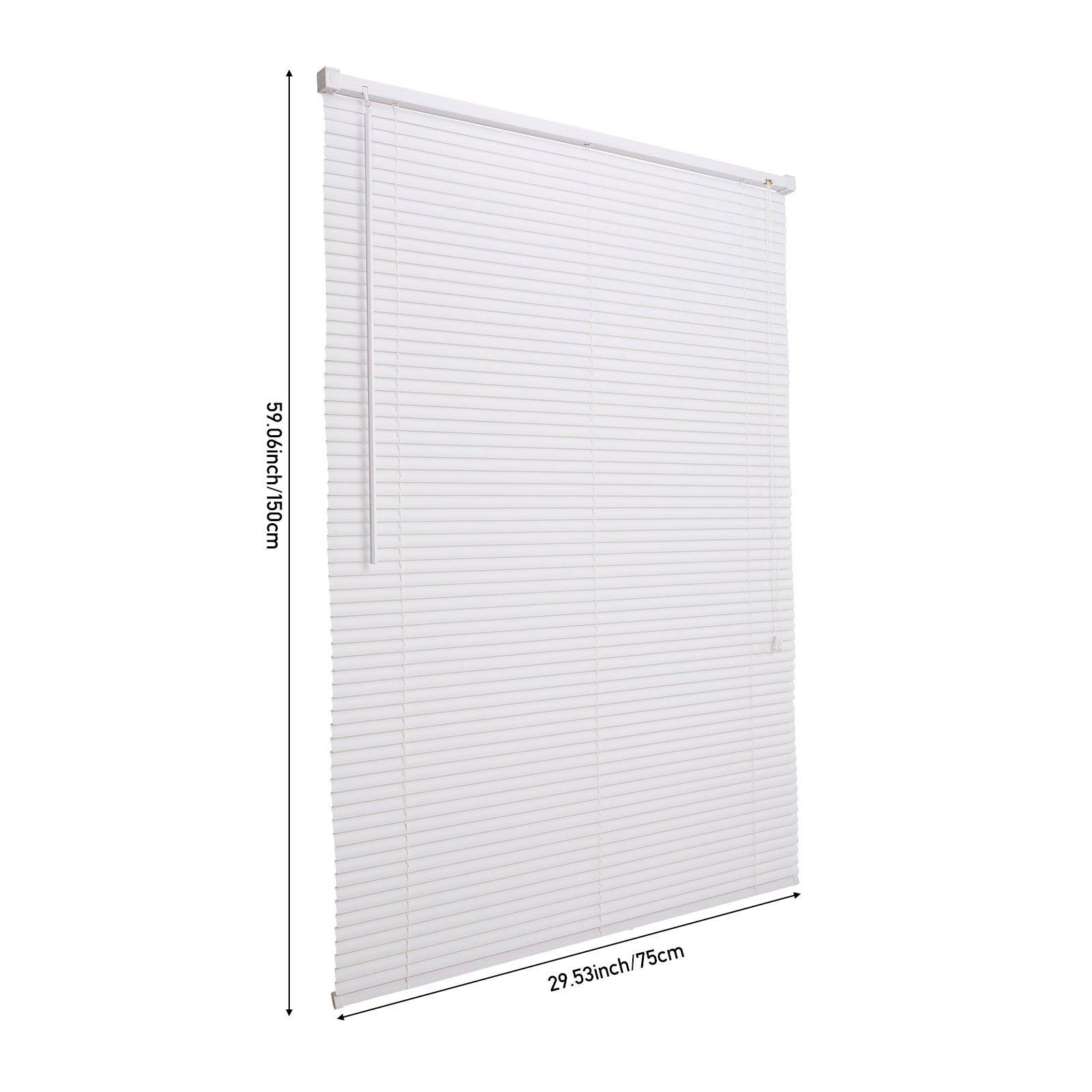 White - LIFE IDEAS - 2pcs PVC Venetian Blinds - 4