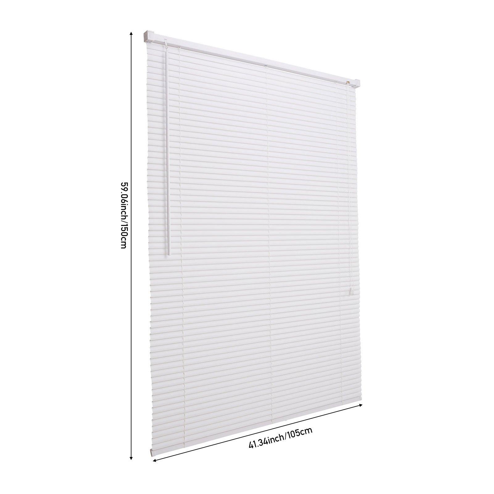 White - LIFE IDEAS - 2pcs PVC Venetian Blinds - 5
