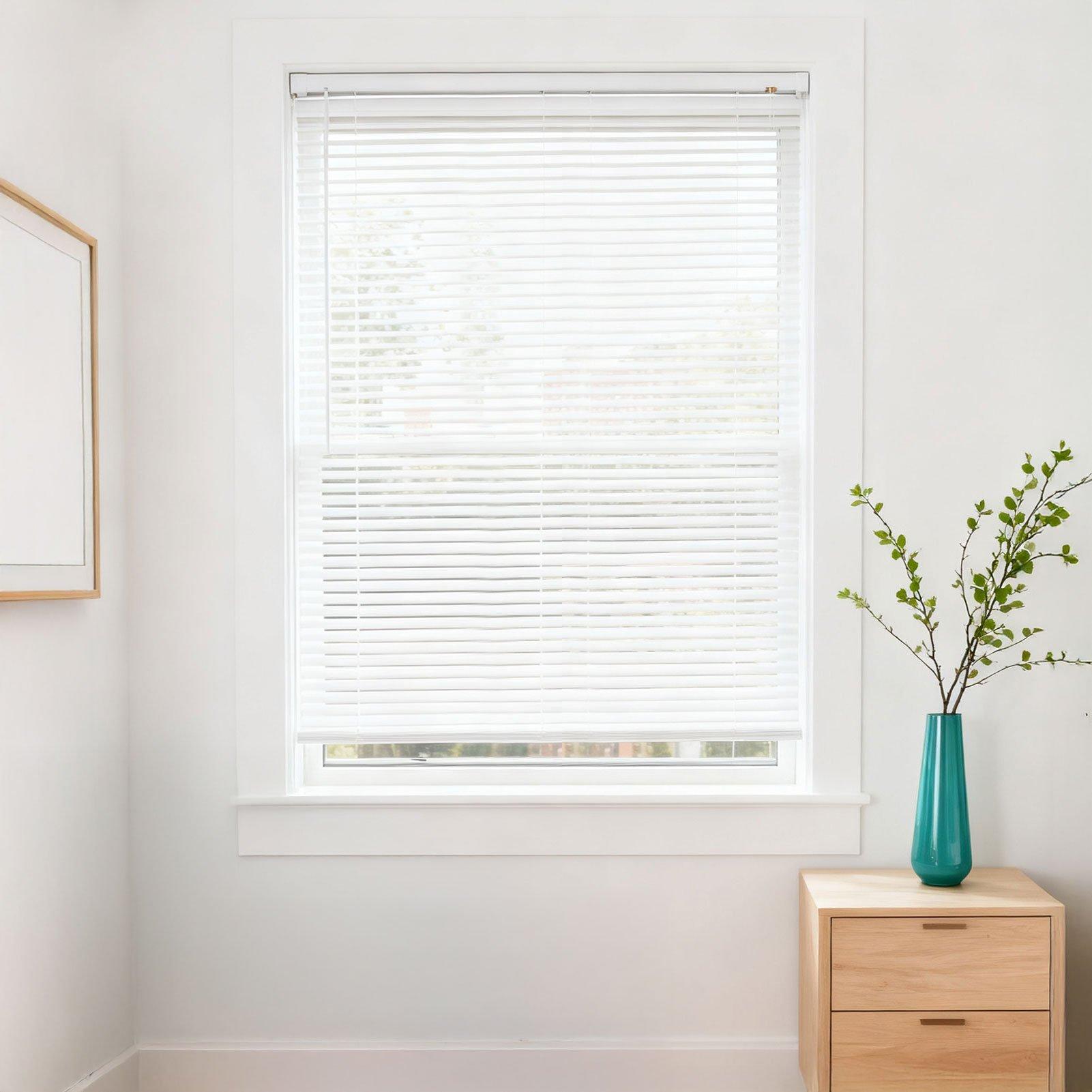 White - LIFE IDEAS - 2pcs PVC Venetian Blinds - 10