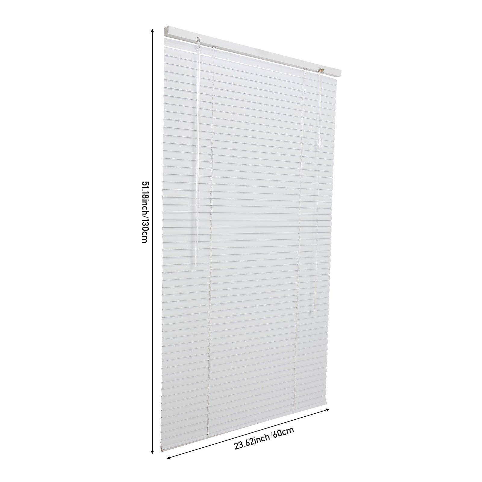 White - LIFE IDEAS - 2pcs Aluminum Venetian Blinds - 3