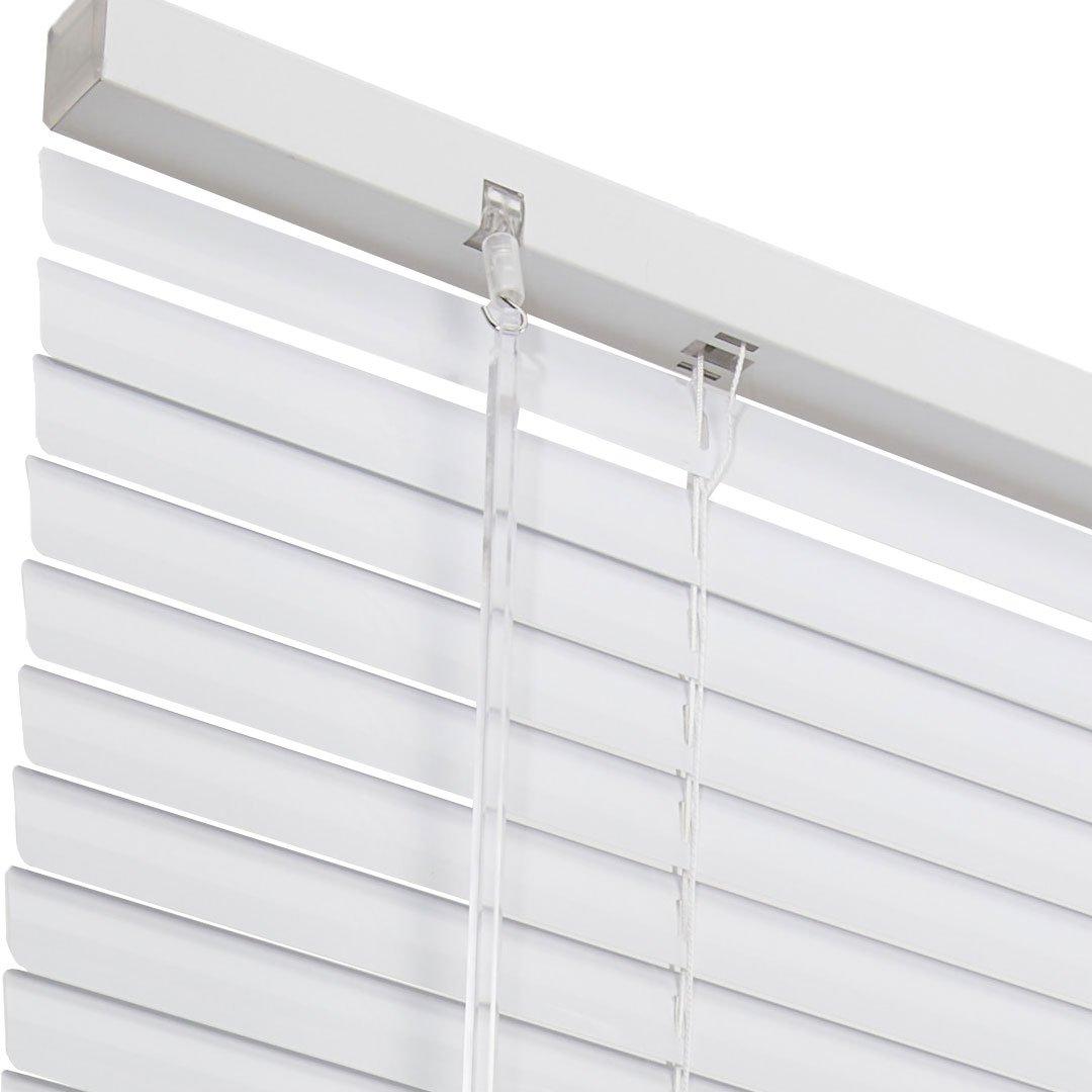 White - LIFE IDEAS - 2pcs Aluminum Venetian Blinds - 9