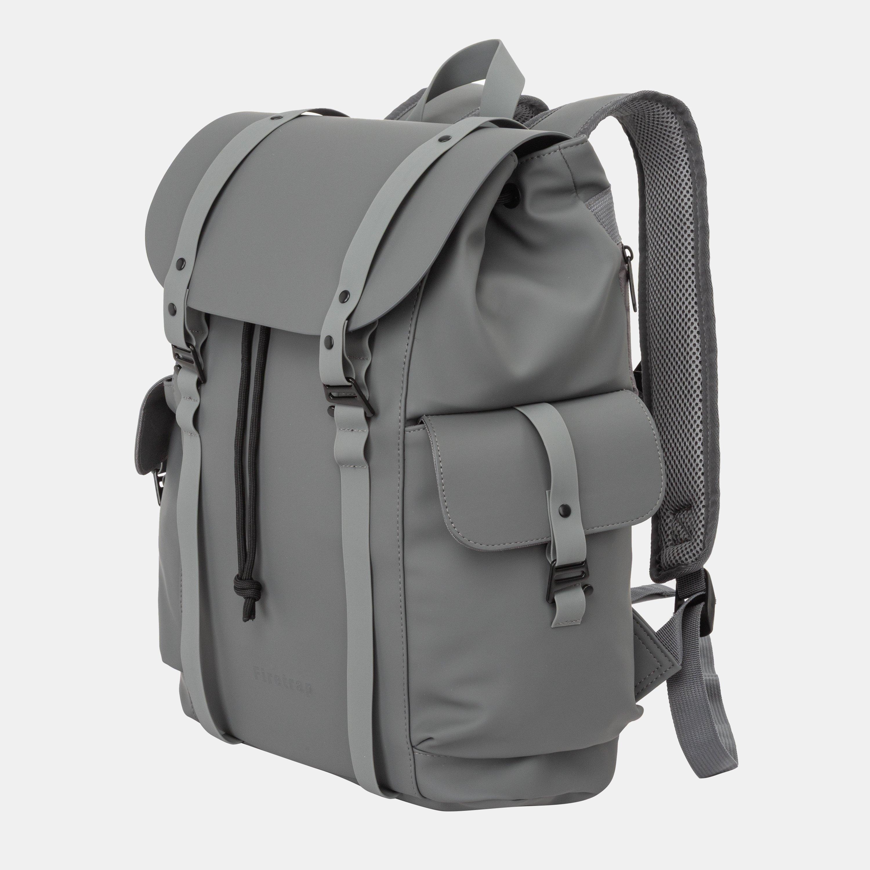 Dark Grey - Firetrap - Matte Backpack - 4