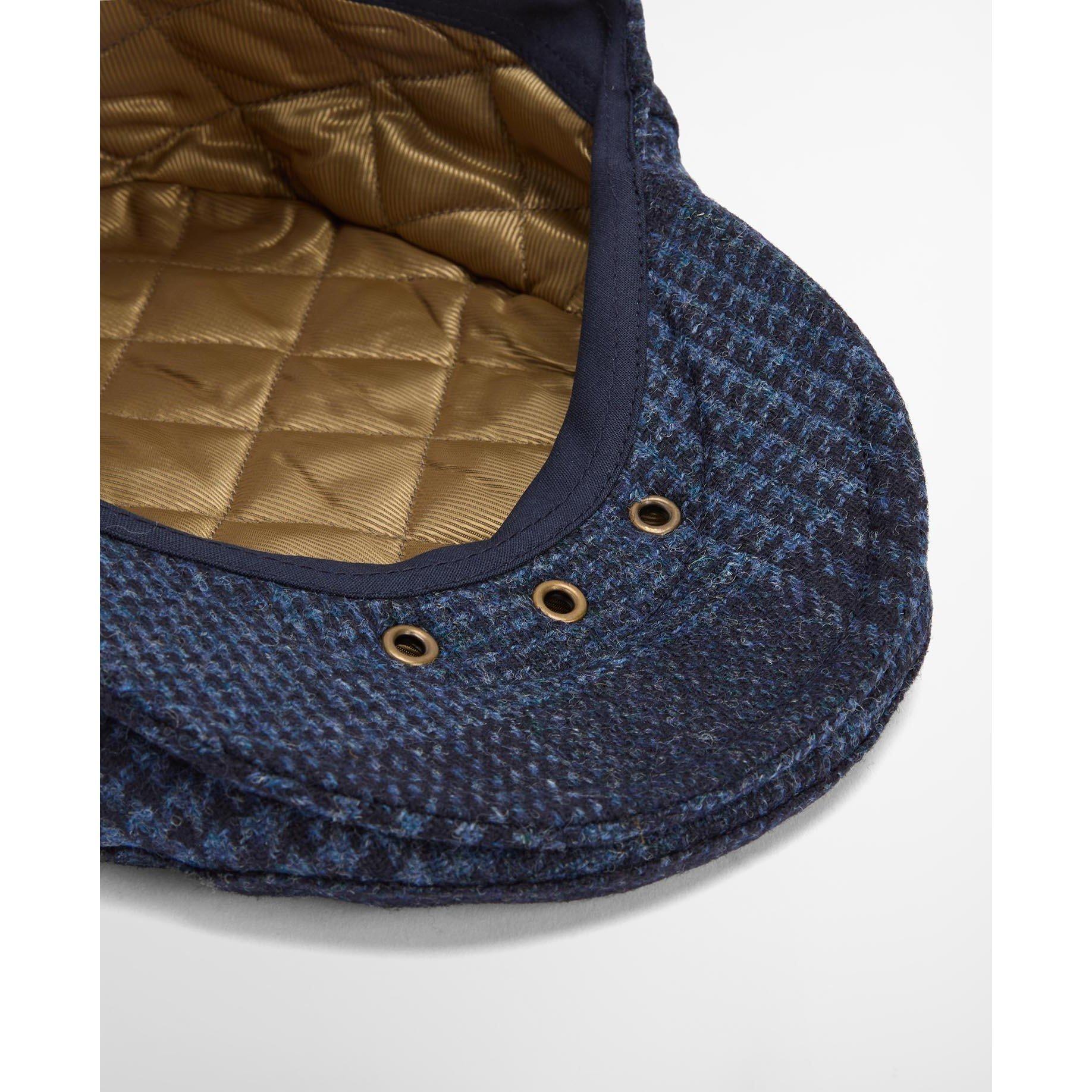 Navy - Barbour - Men's Deveron Flat Cap - 3