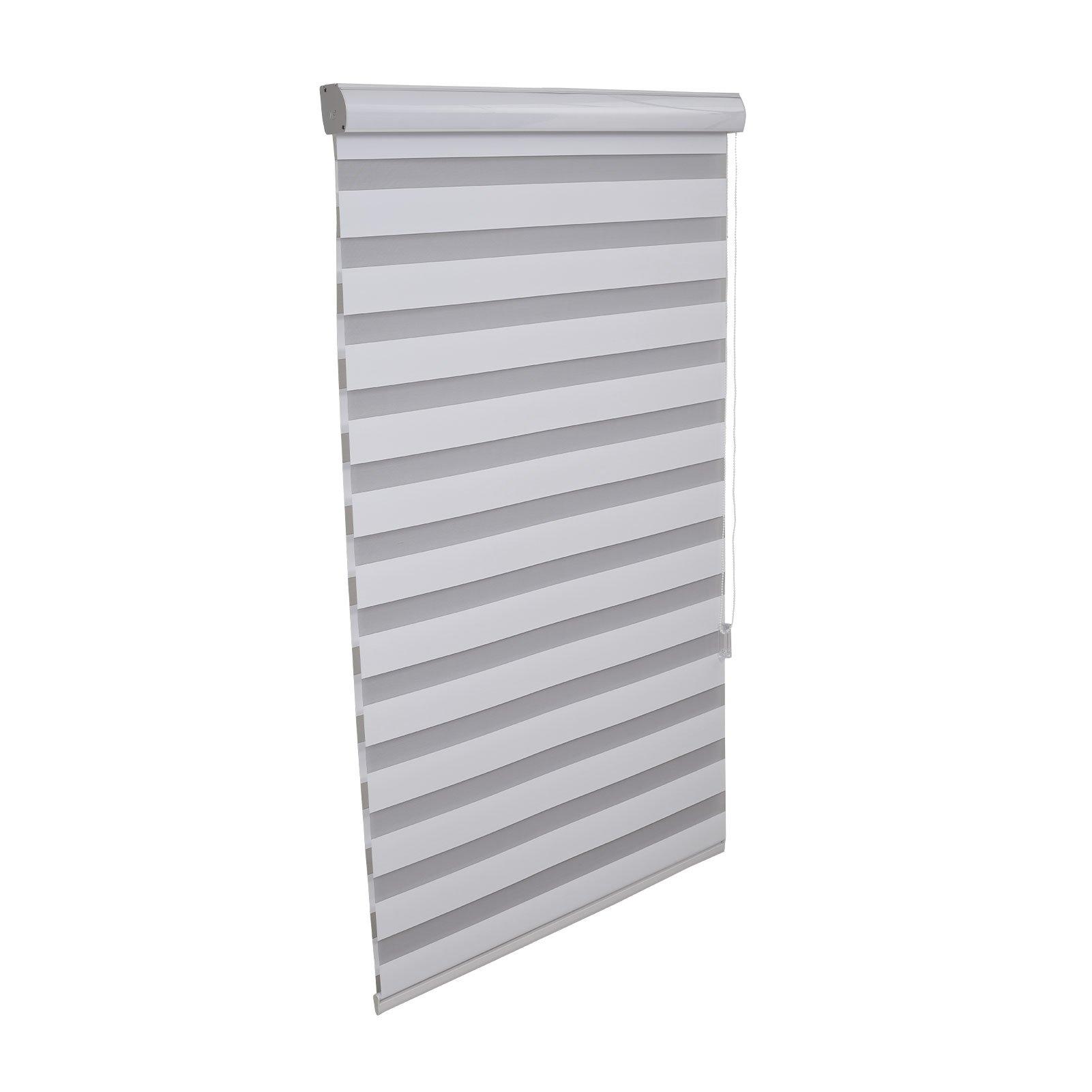 White - LIFE IDEAS - Zebra Roller Shades Blinds - 7