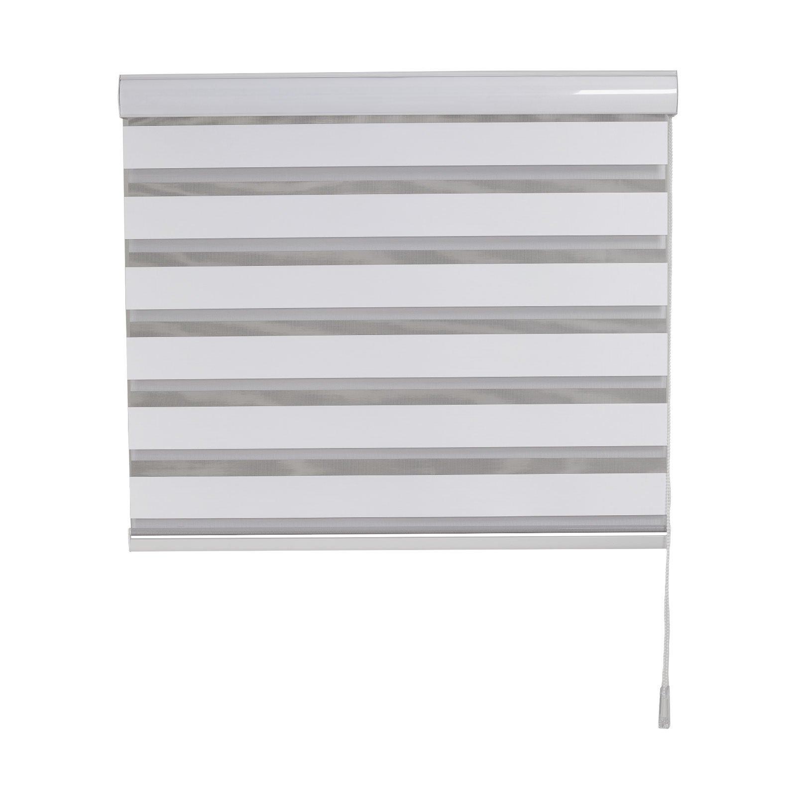 White - LIFE IDEAS - Zebra Roller Shades Blinds - 8