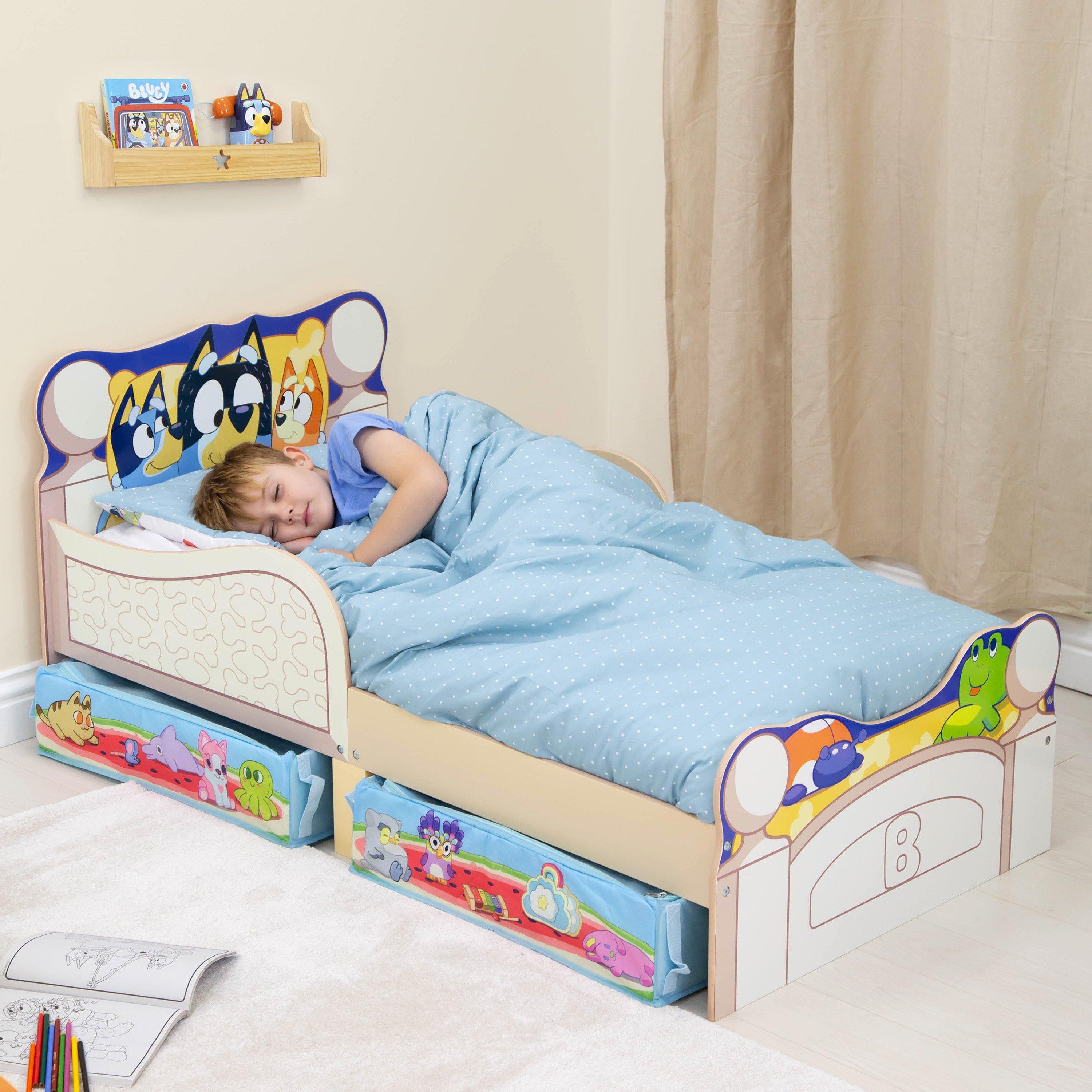 Multi - Bluey - Bedtime Toddler Bed With Storage - 2