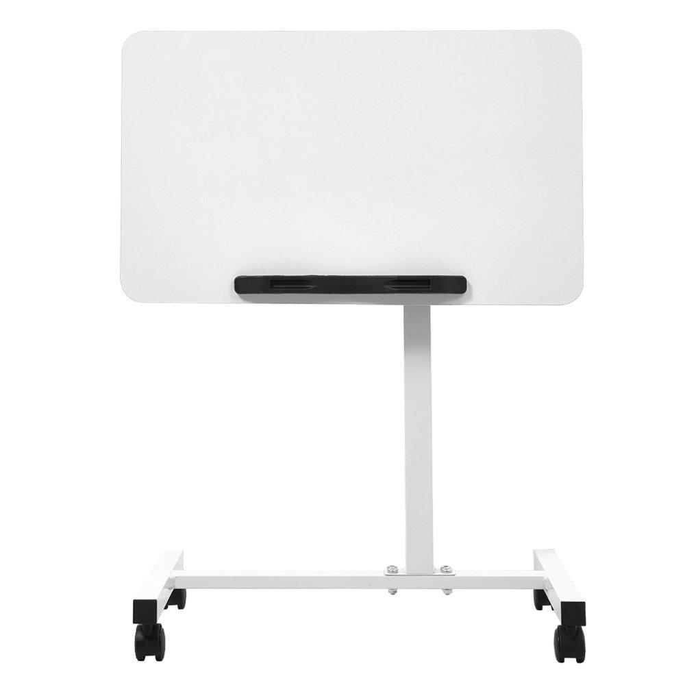 White - Kabinet UK - Height Adjustable Mobile Table with Castors - 3