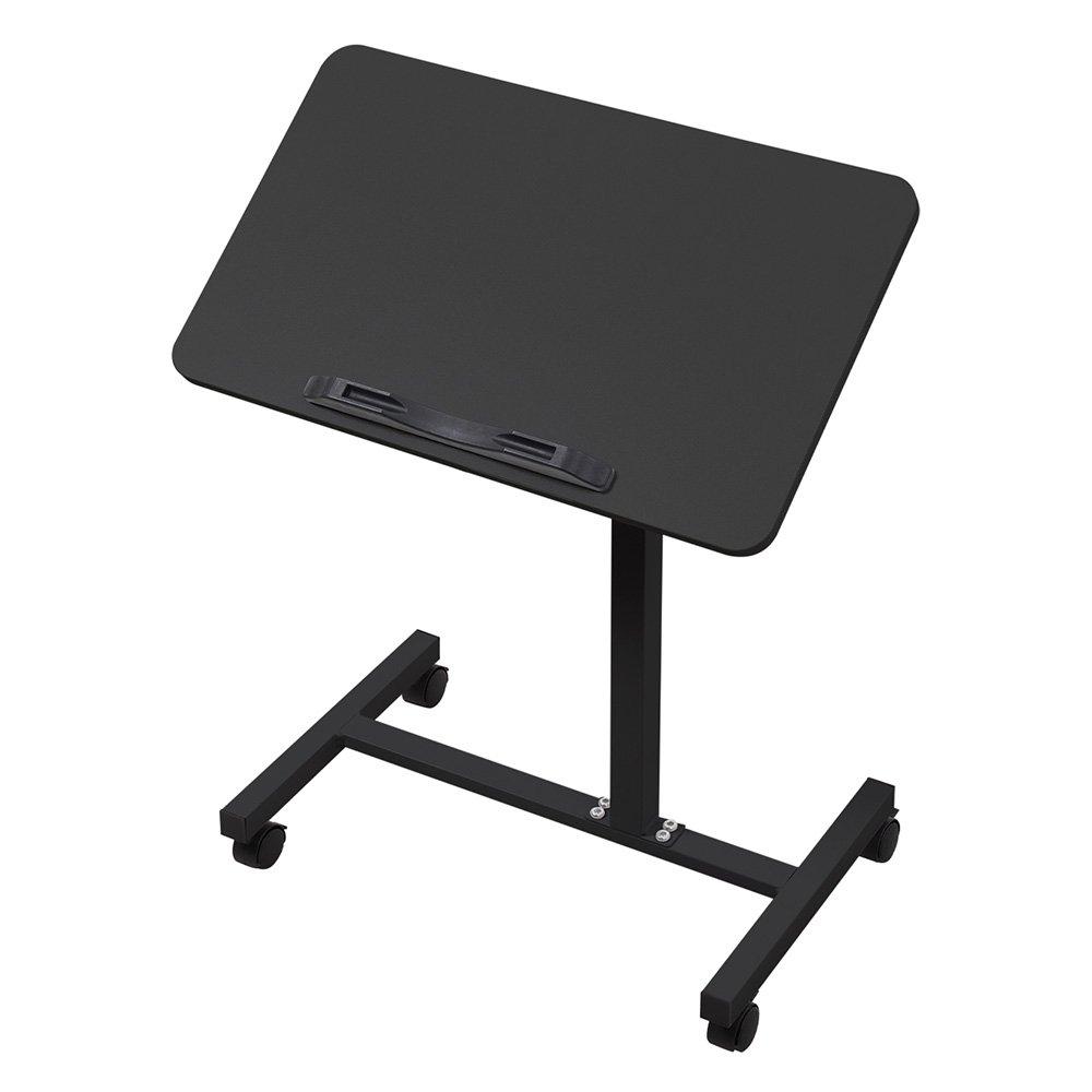 Black - Kabinet UK - Height Adjustable Mobile Table with Castors - 4