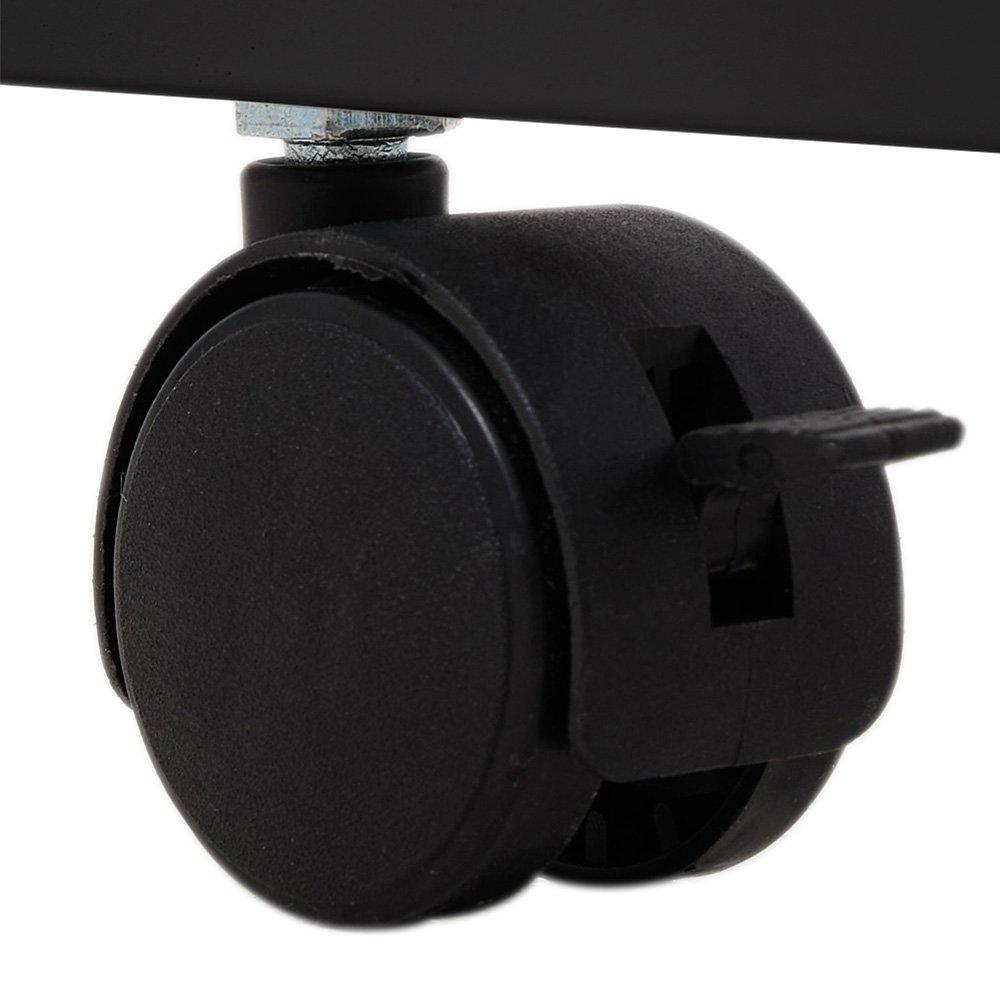Black - Kabinet UK - Height Adjustable Mobile Table with Castors - 6