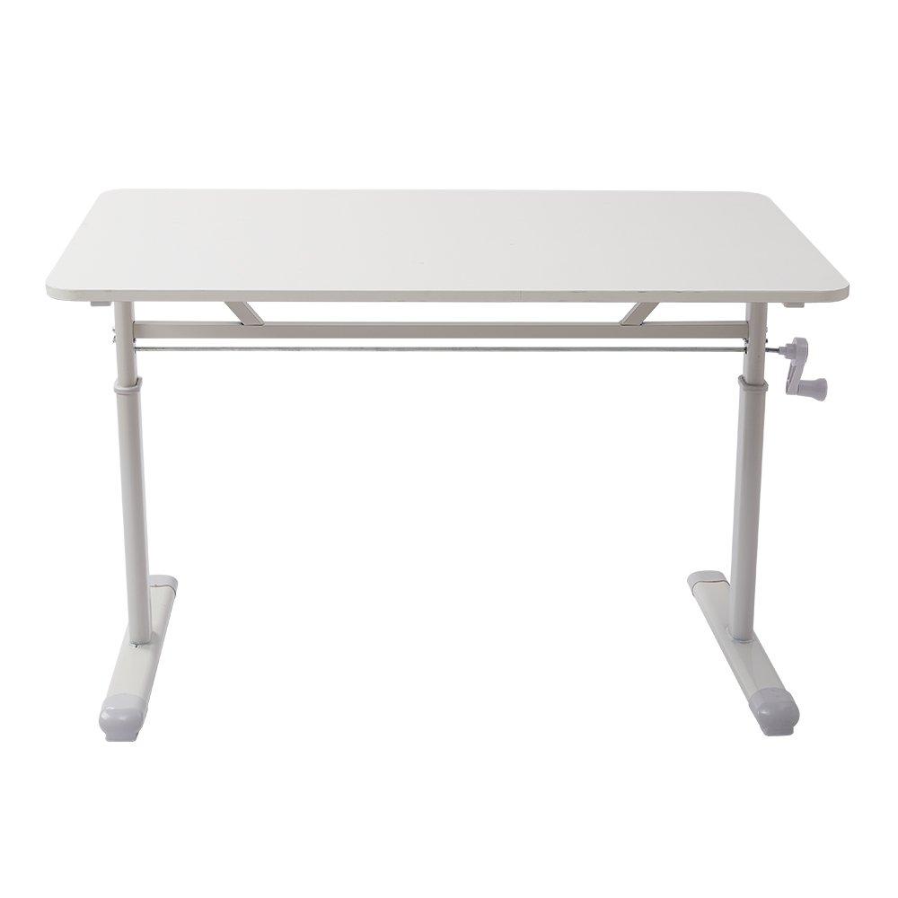 White - Kabinet UK - Manual Height-Adjustable Office Desk - 3