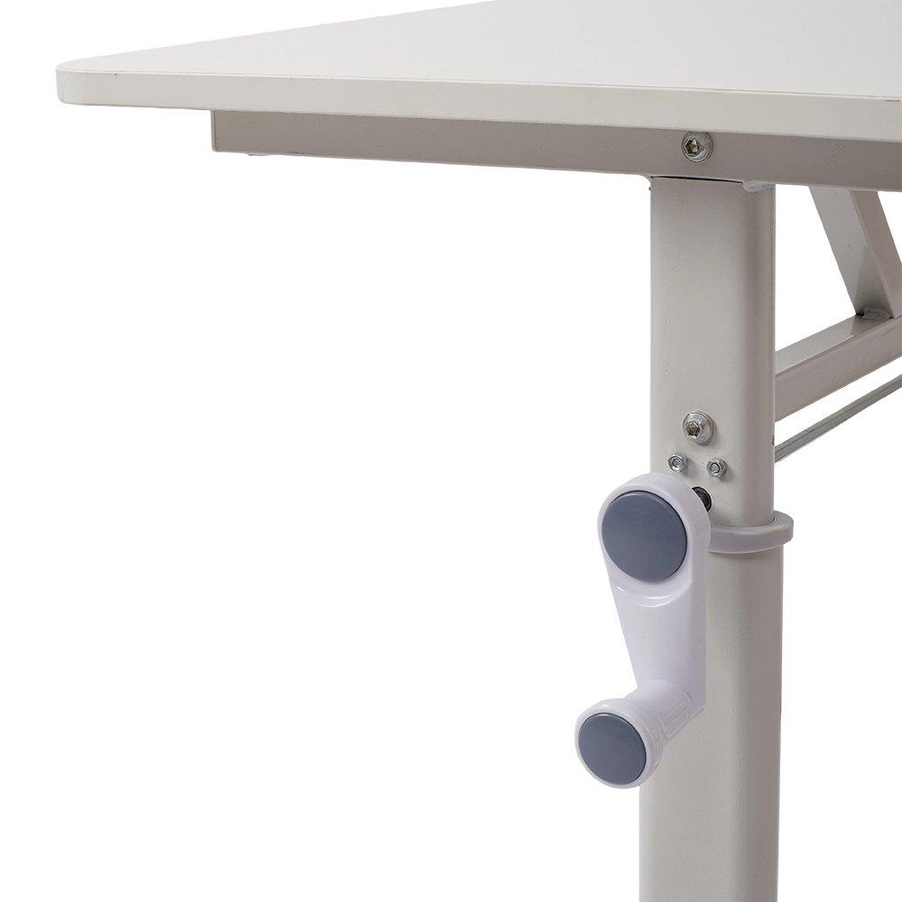 White - Kabinet UK - Manual Height-Adjustable Office Desk - 7