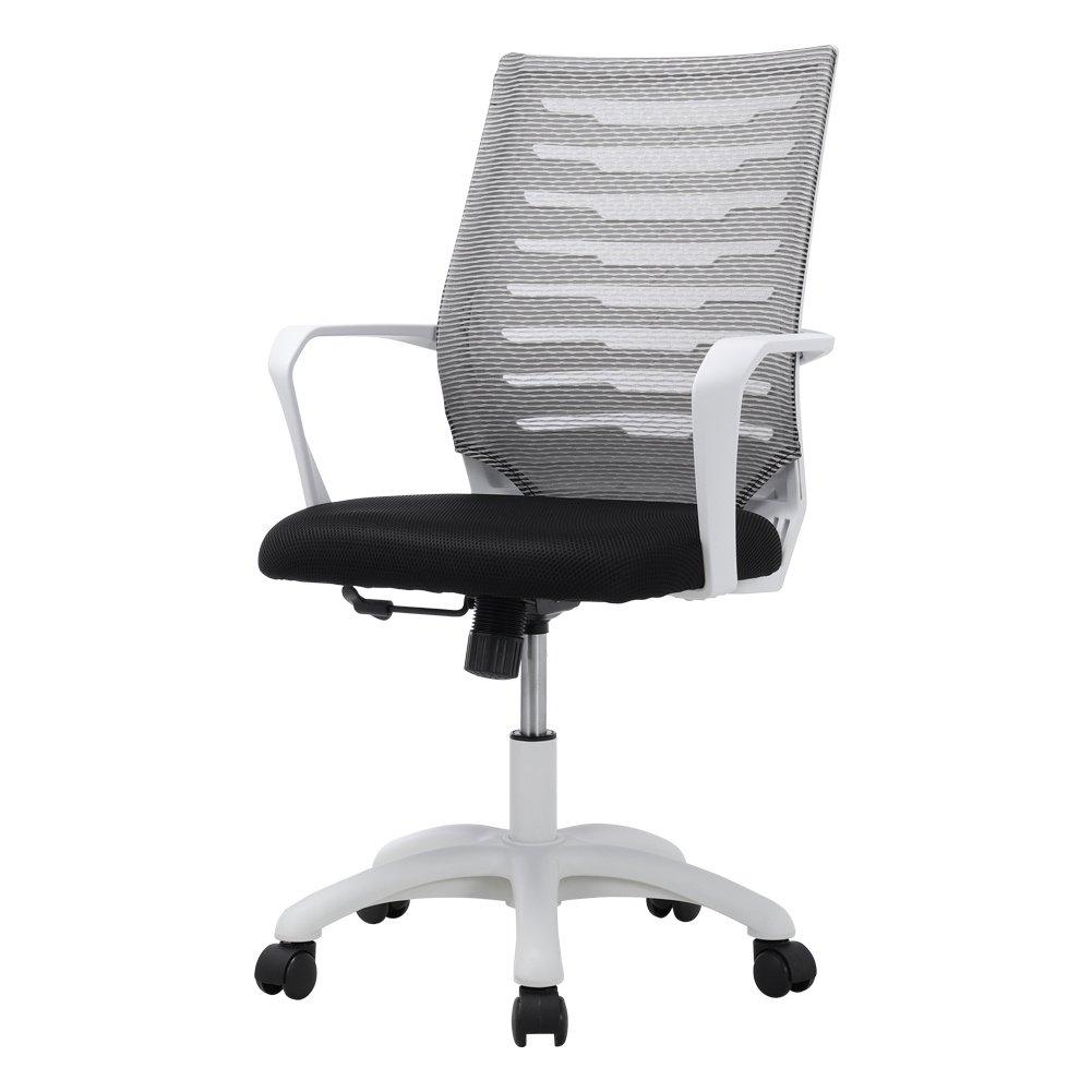 Grey/White - Kabinet UK - Ergonomic Mesh Office Chair - 4