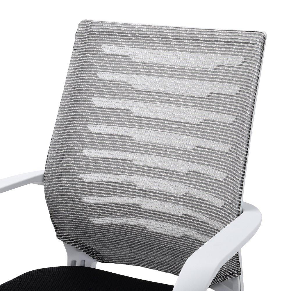 Grey/White - Kabinet UK - Ergonomic Mesh Office Chair - 7