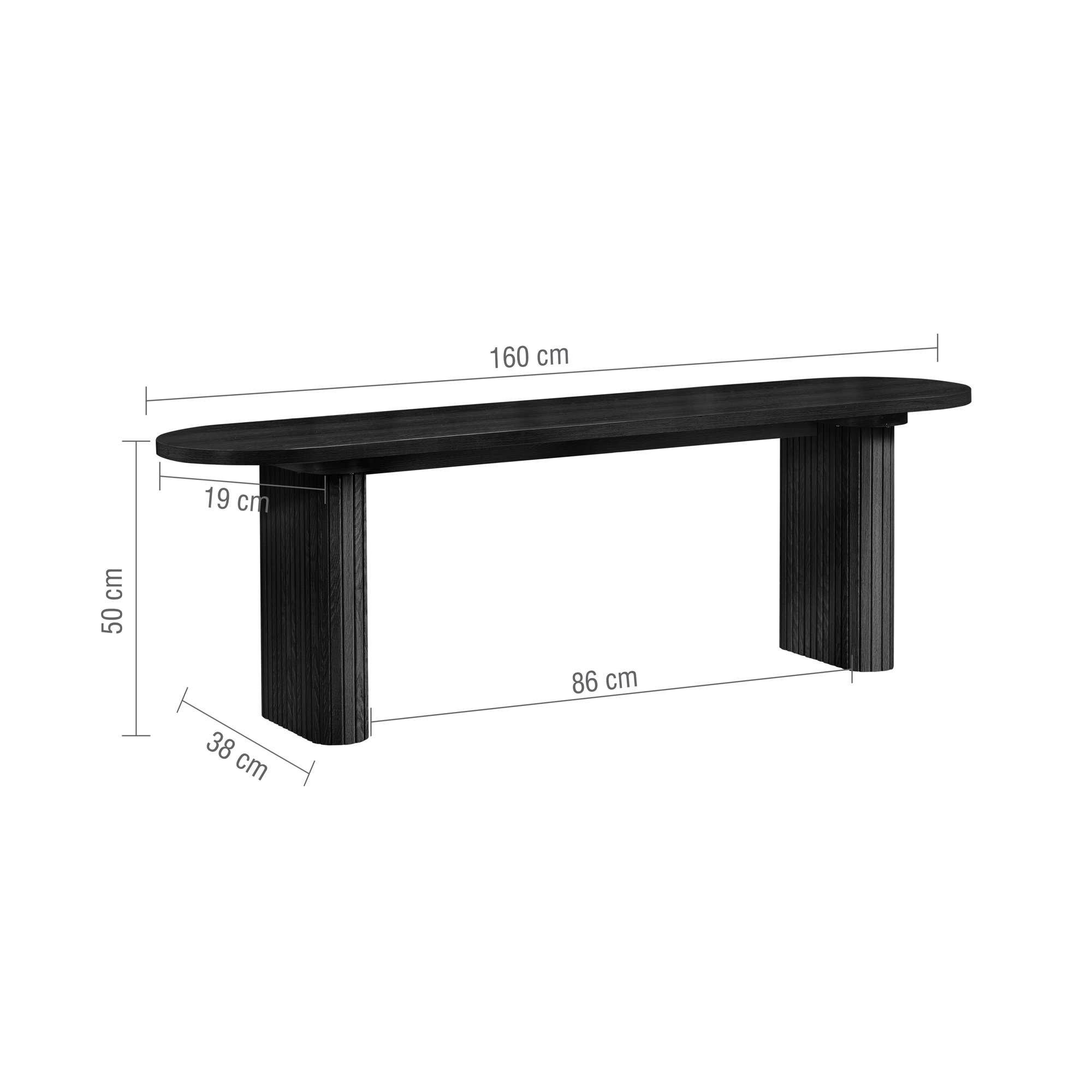 Black - Birlea - Axel Dining Bench - 7