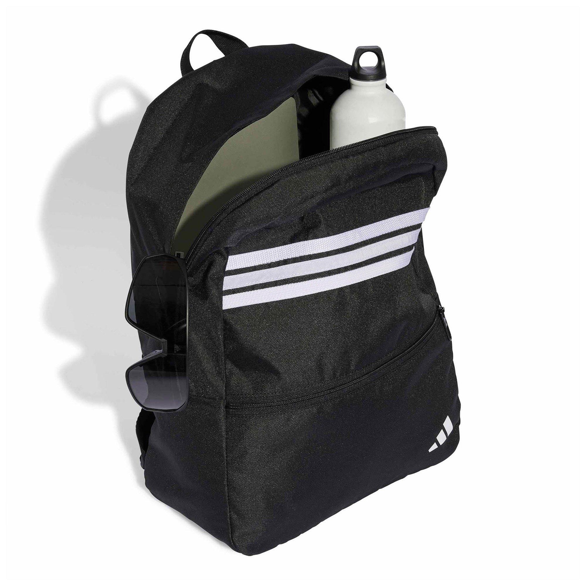 Black/White - adidas - Classic Back-to-School Stripes Backpack - 4