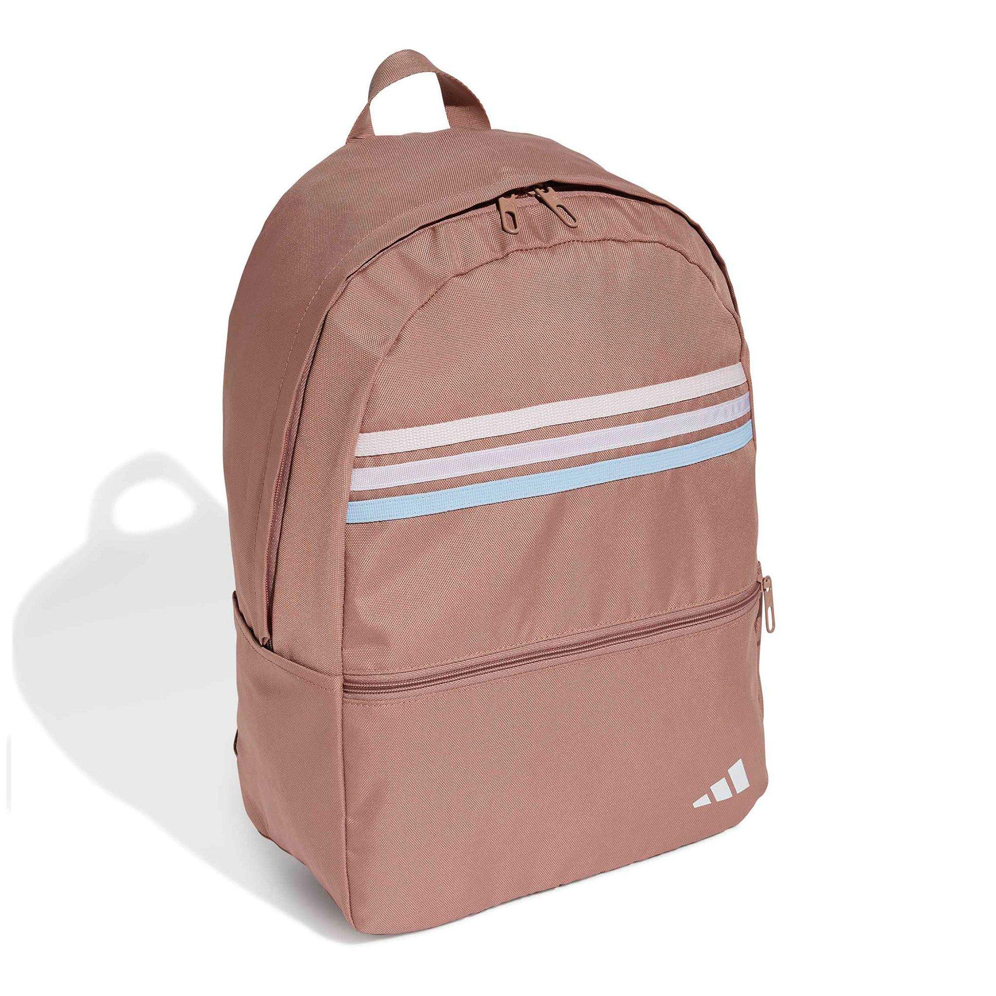 Warm Clay/White - adidas - Classic Back-to-School Stripes Backpack - 3