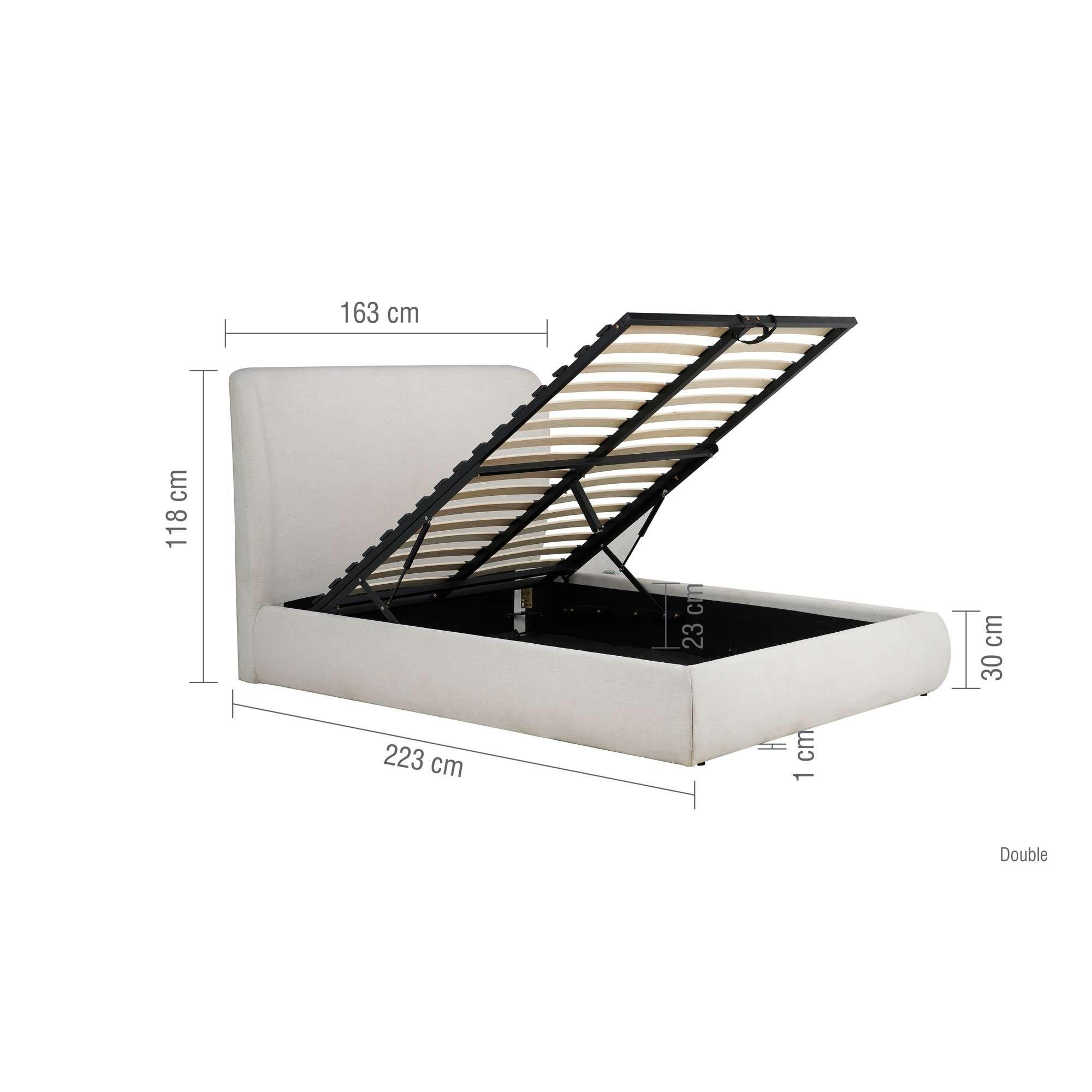 White - Birlea - Lanis Ottoman Bed - 8