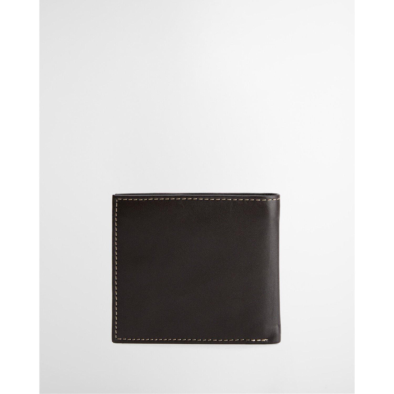 Brown/Tan - Barbour - Men's Elvington Leather Billfold Wallet - 3