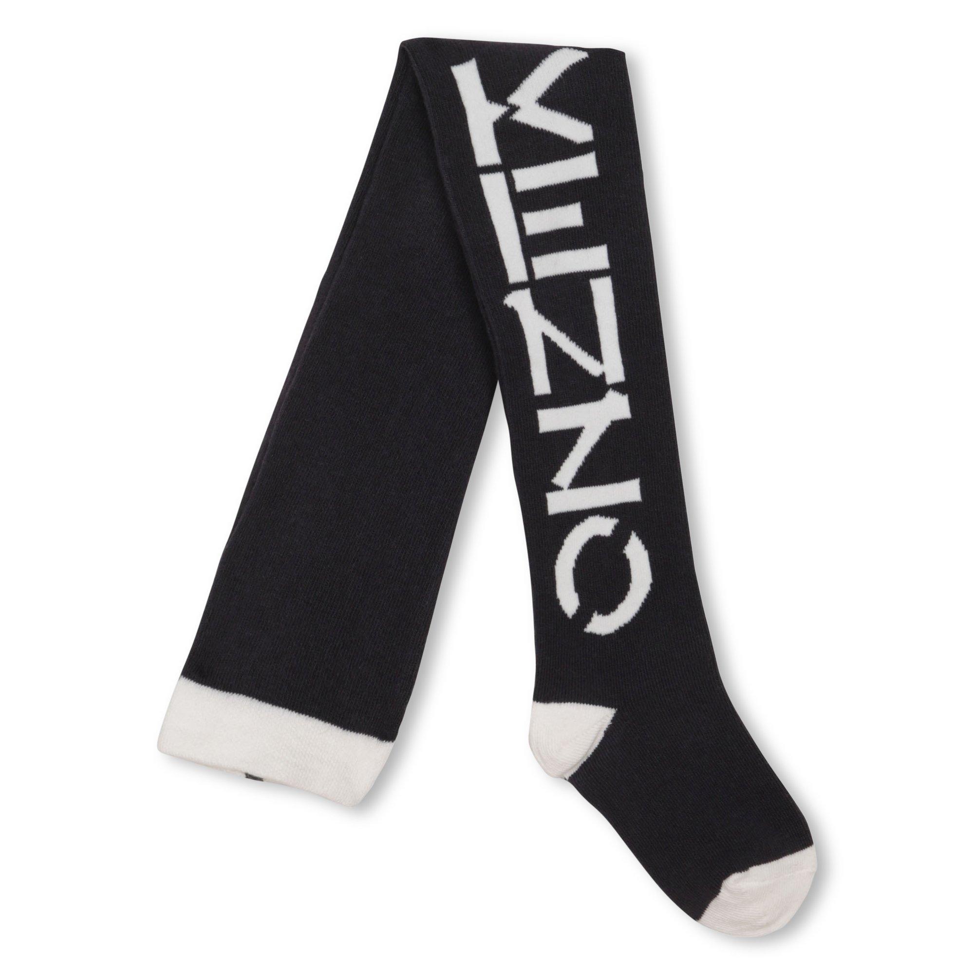 Dark Grey - Kenzo - Kids Patterned Tights - 2