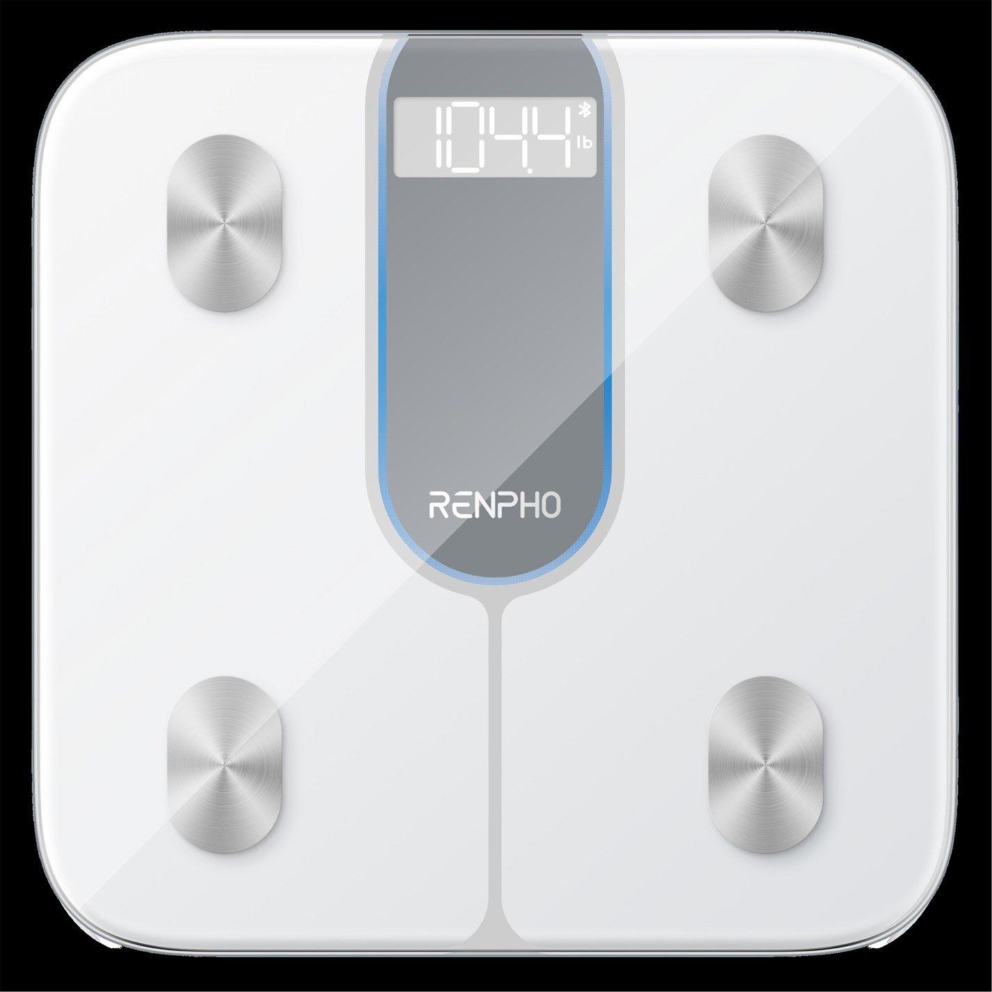 Renpho White Elis Smart Body Scale With Bluetooth App Connectivity, - Image 6
