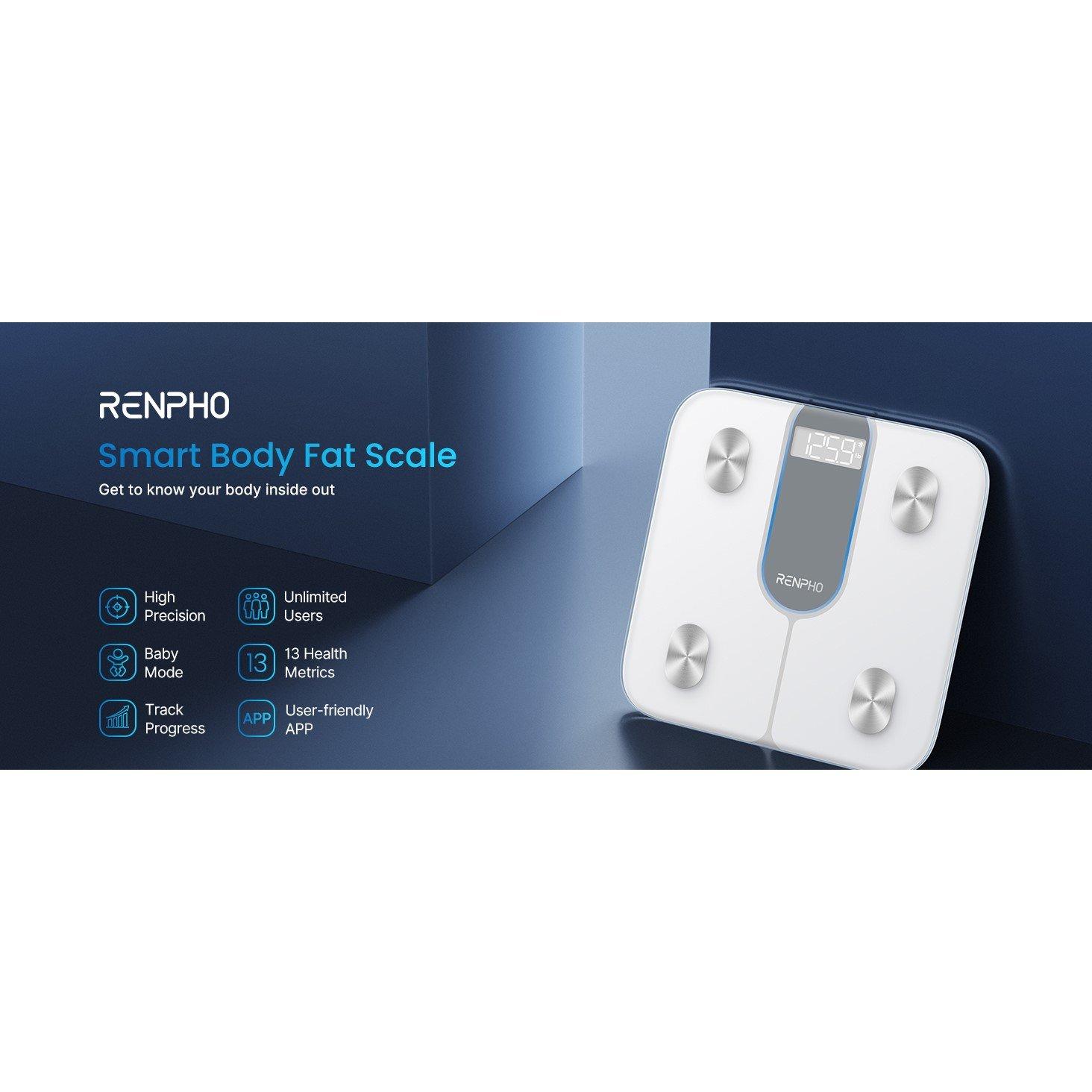White - Ren - RENPHO Elis 1C Smart Body Scales - 5